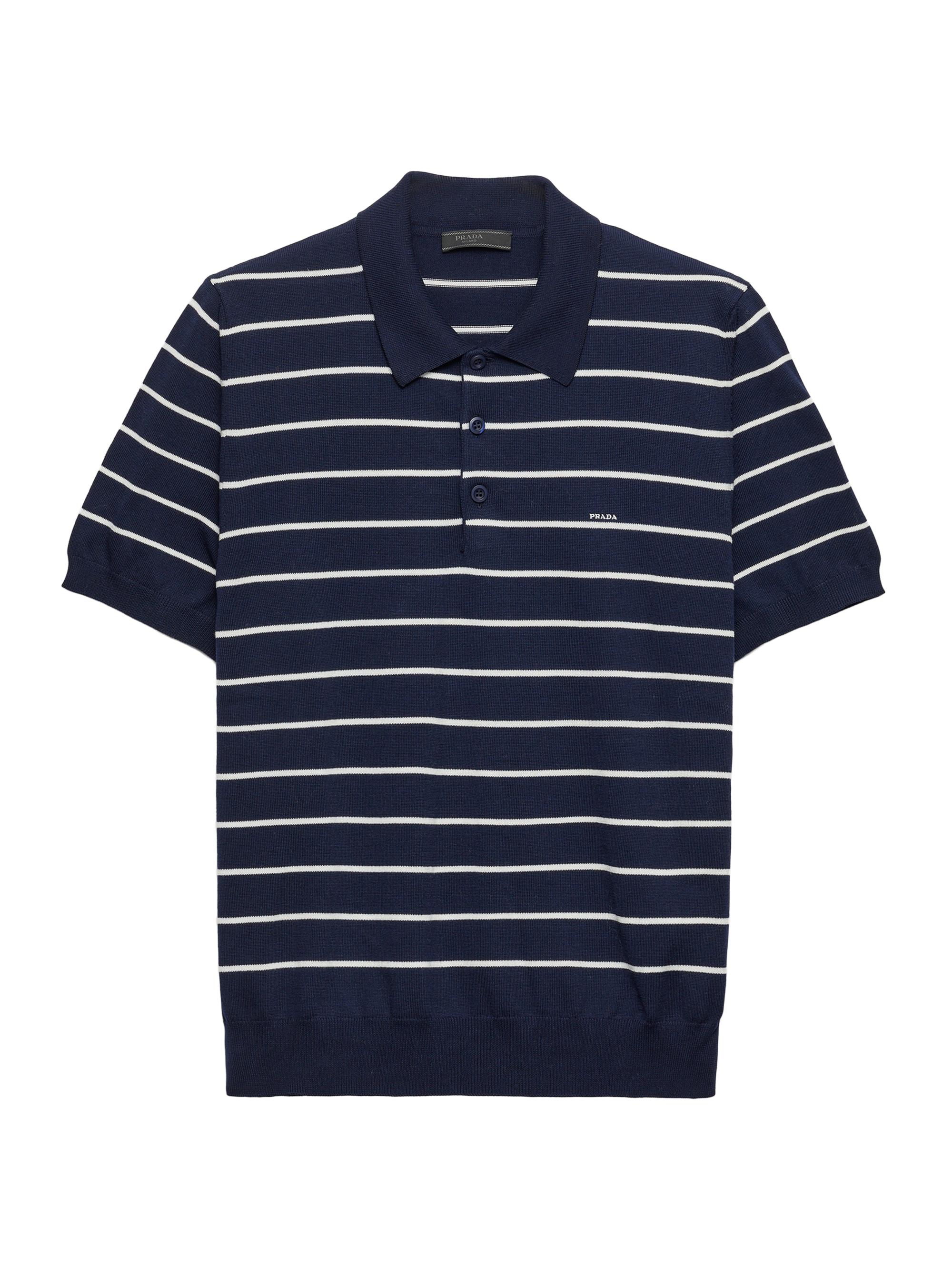 Prada Short-Sleeved Cotton Polo Shirt | Saks Fifth Avenue
