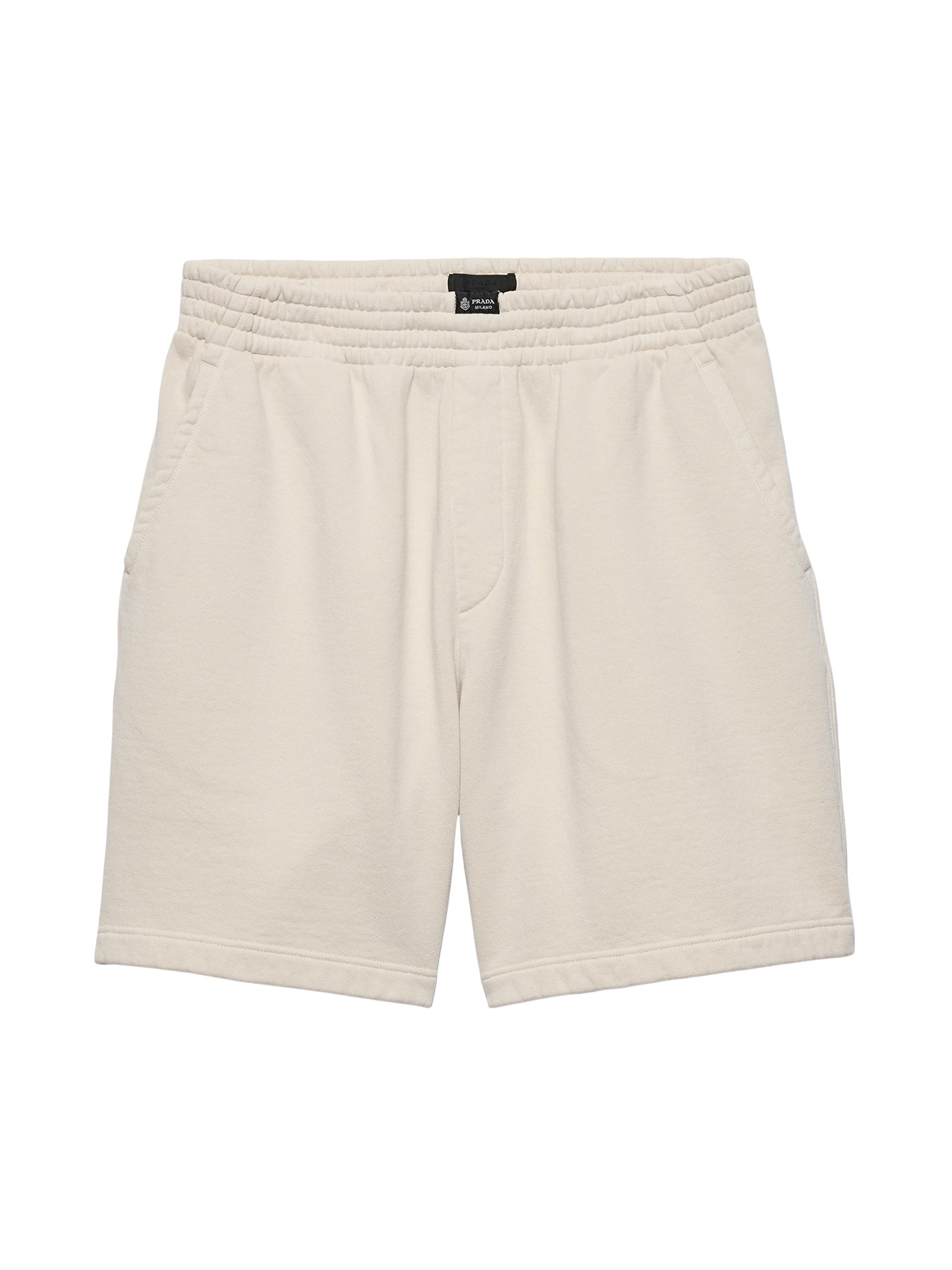 Prada Men's Cotton Bermuda Shorts - Beige Khaki