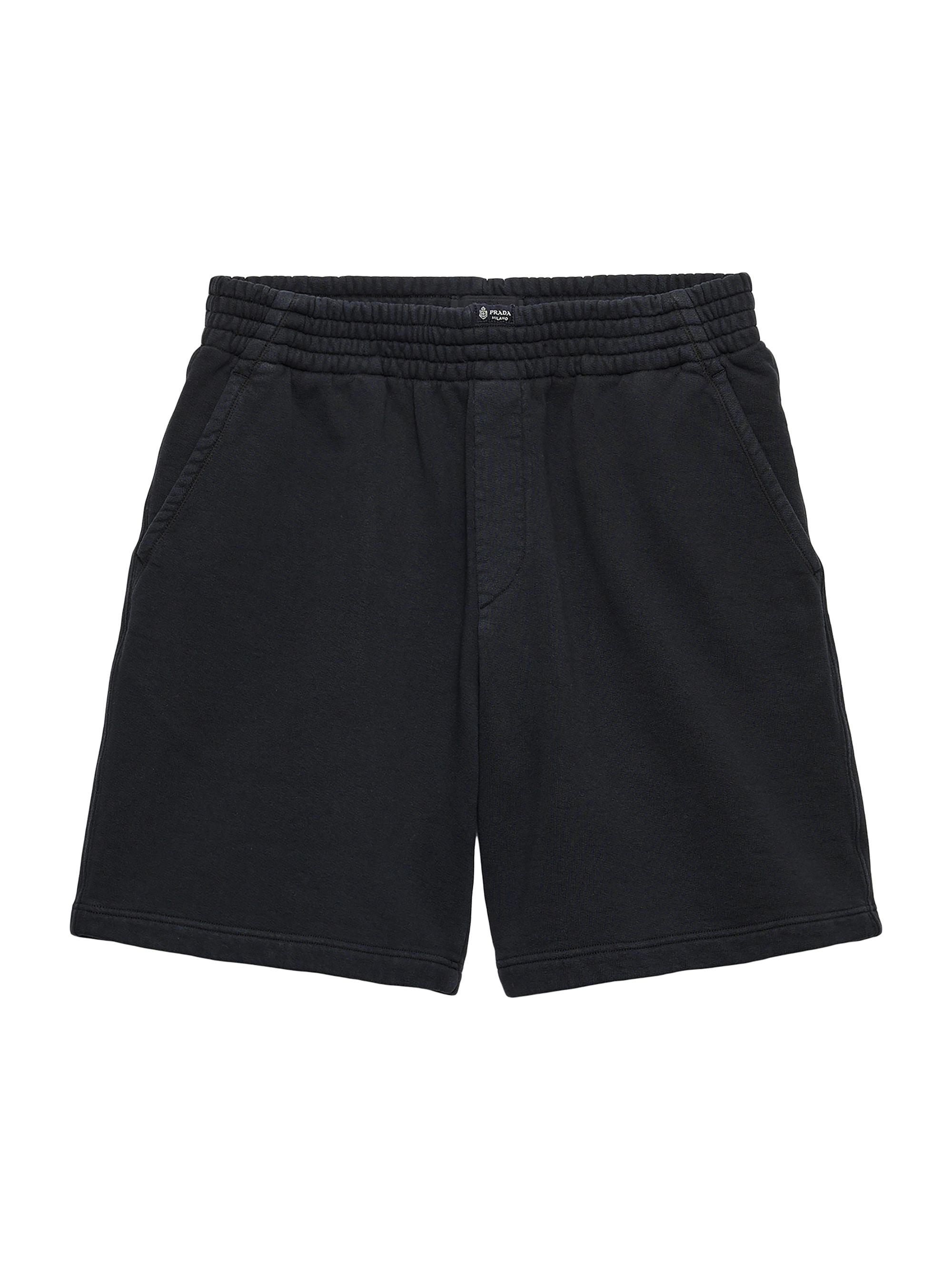 Prada Men's Cotton Bermuda Shorts - Black