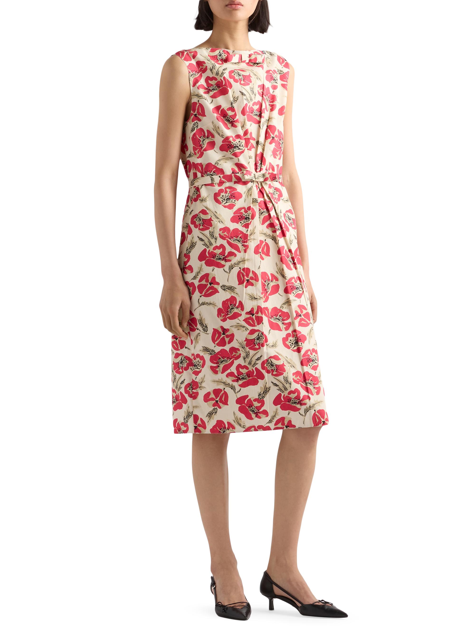 Printed Soft Poplin Dress