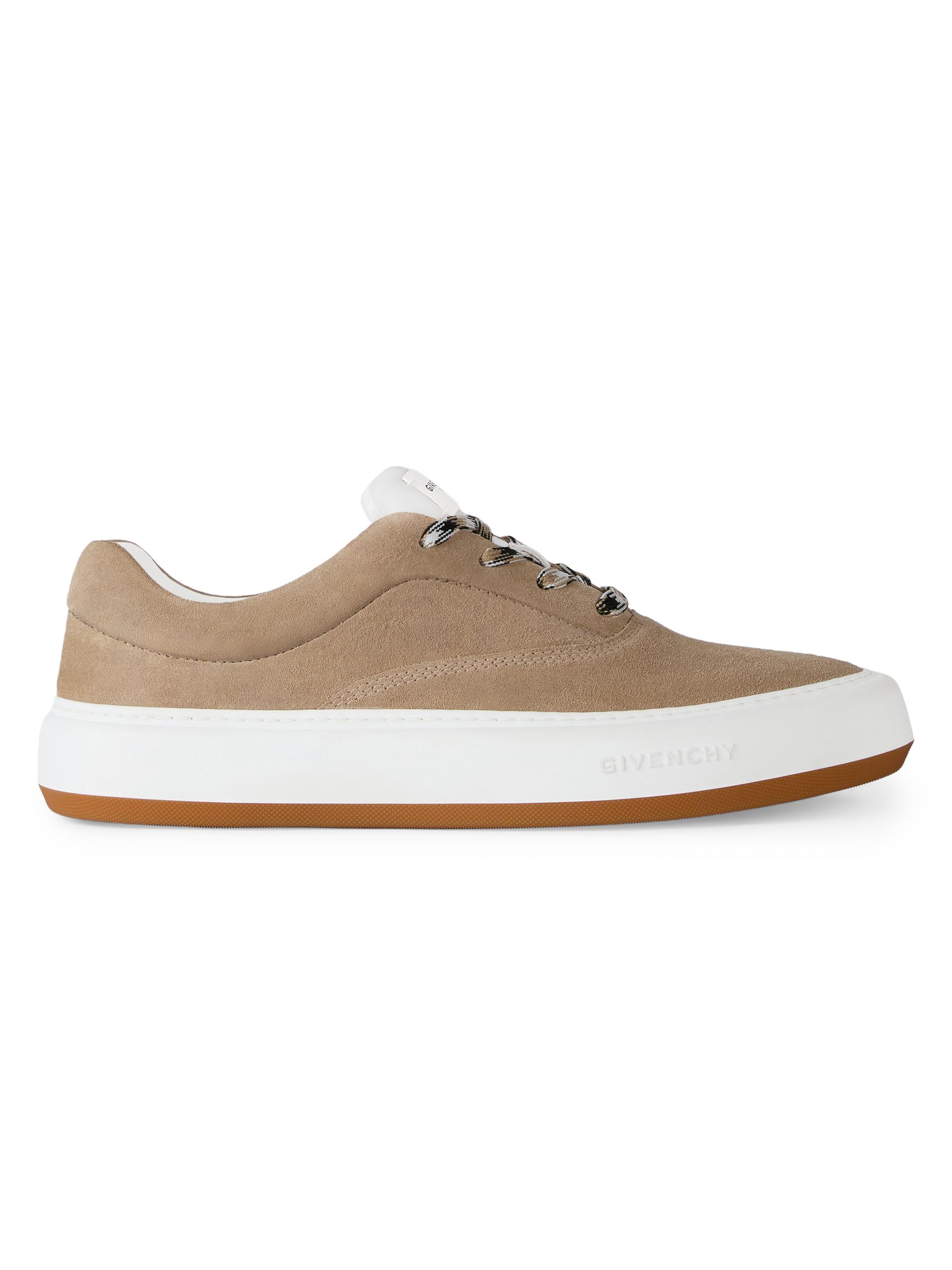 Givenchy Men's New City Sneakers in Suede - Beige | Thumbnail 6
