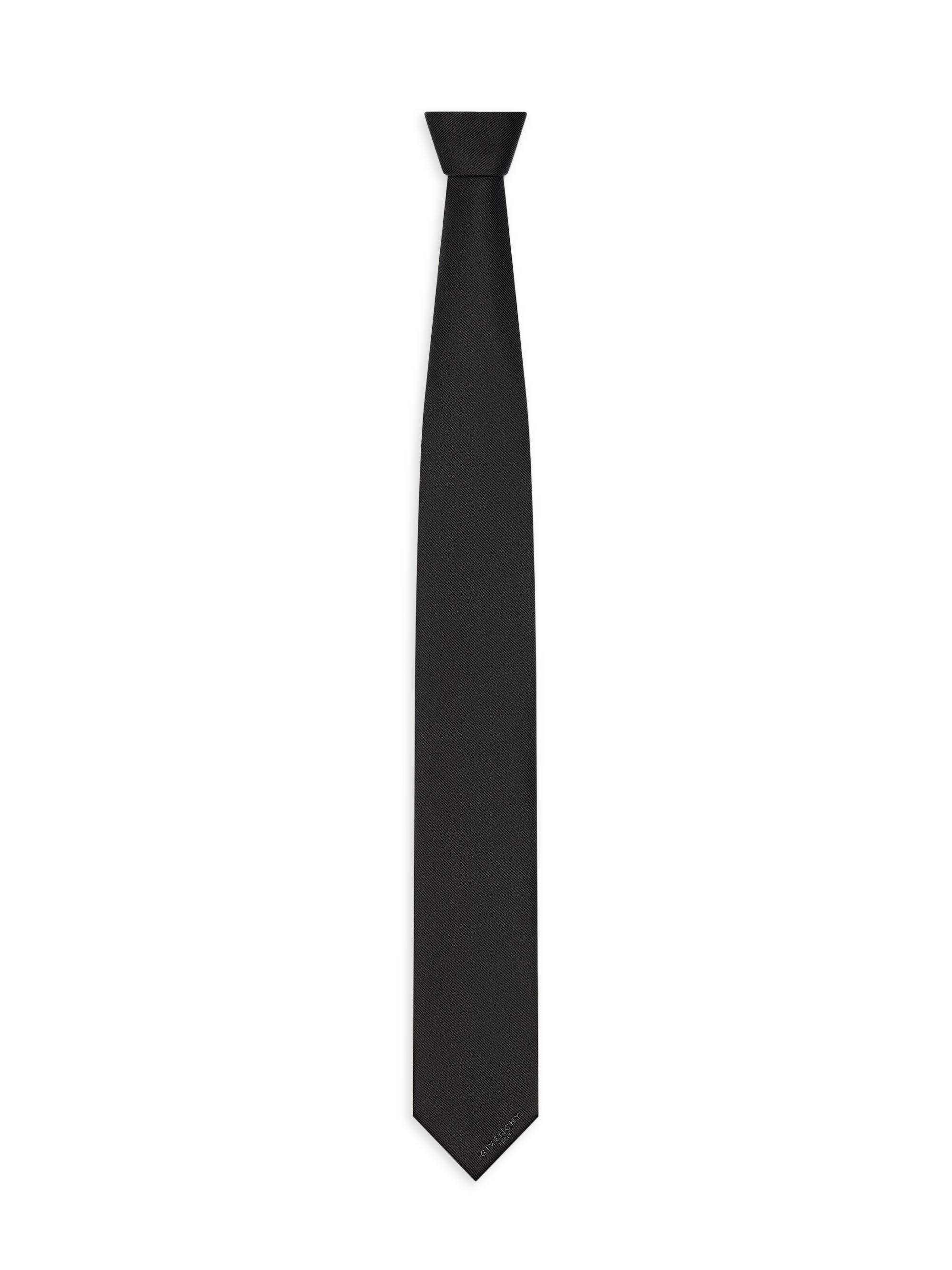 Givenchy Men's Paris Tie in Silk Gros Grain - Black | Thumbnail 3