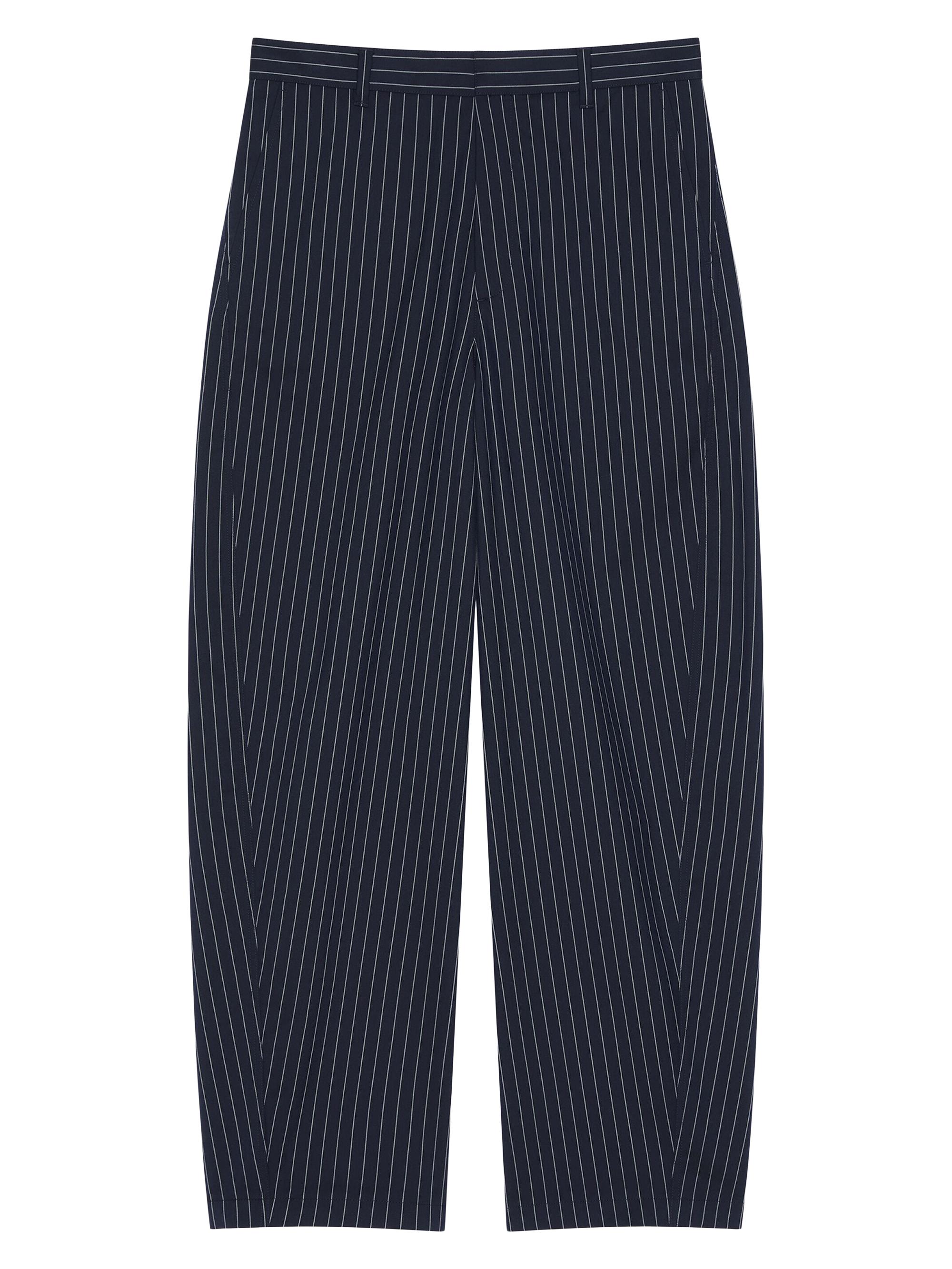 Givenchy Men's Couture Seam Striped Pants in Cotton - Night Blue | Thumbnail 5