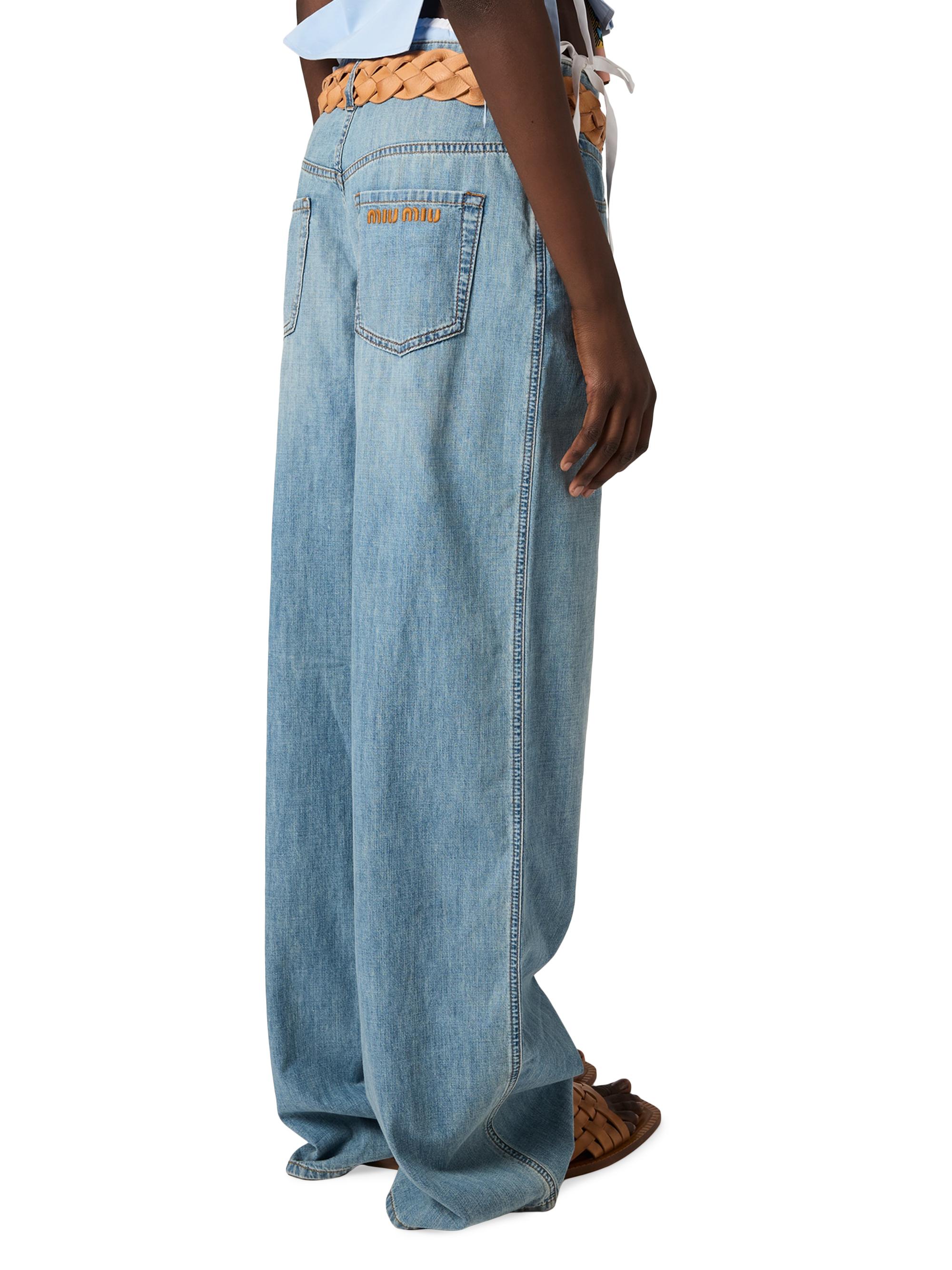 Miu Miu Chambray Pants | Saks Fifth Avenue