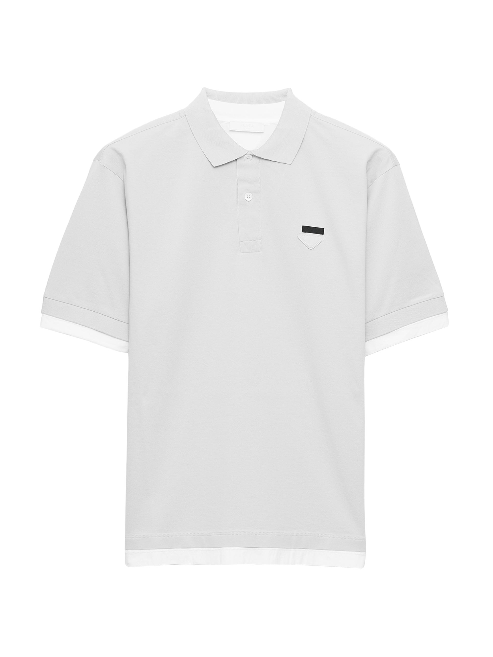 Prada Men's Cotton Polo Shirt - Grey
