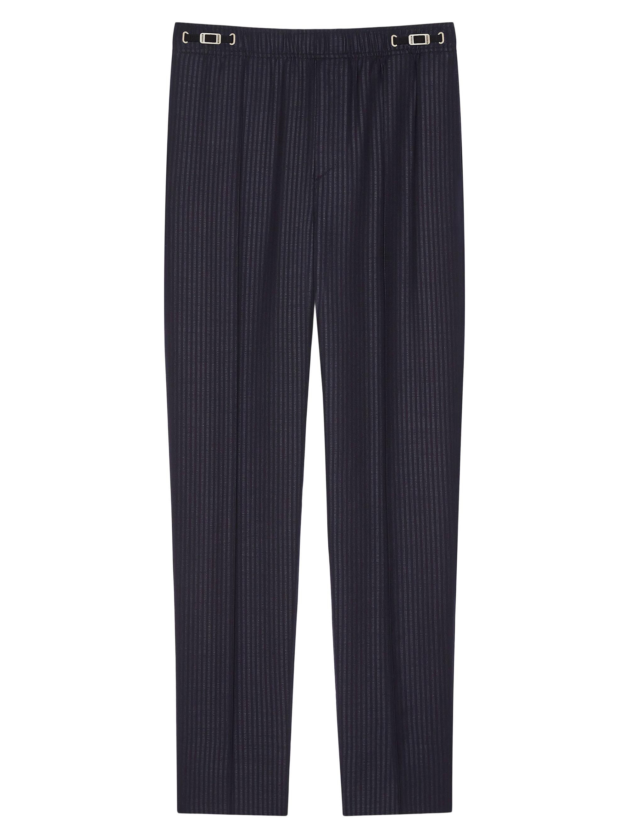 Givenchy Men's Couture Seam Striped Joggers in Wool - Navy White | Thumbnail 5