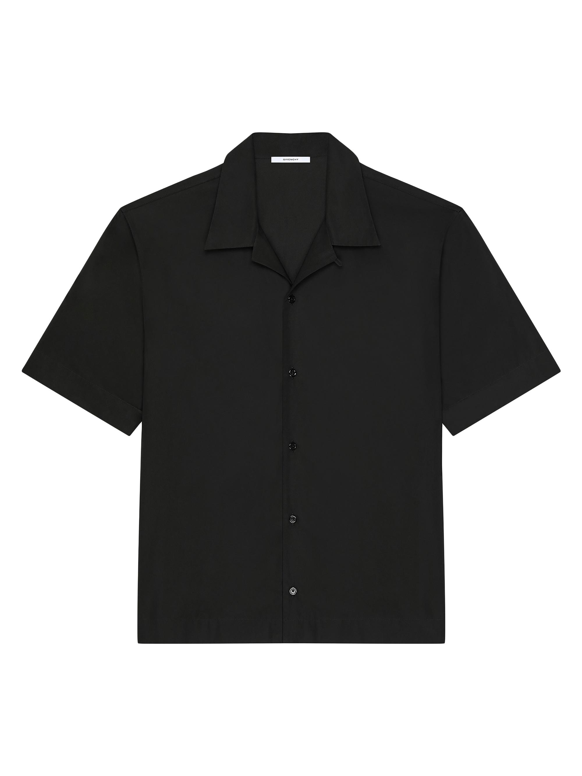 Givenchy Men's Shirt in Poplin with Photographic Negative Print - Black