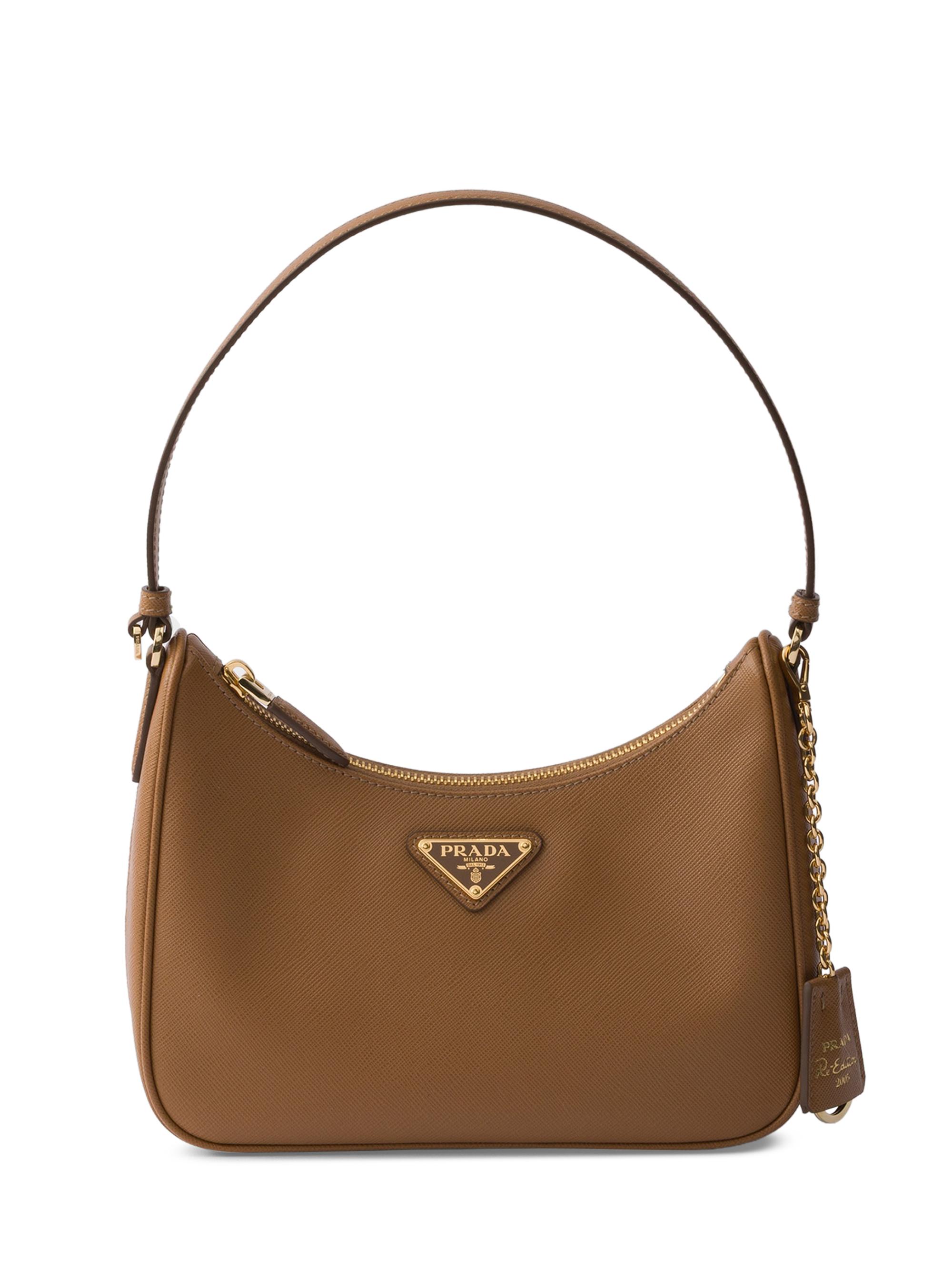 Prada Women's Re-Edition 2005 Saffiano Leather Shoulder Bag - Yellow