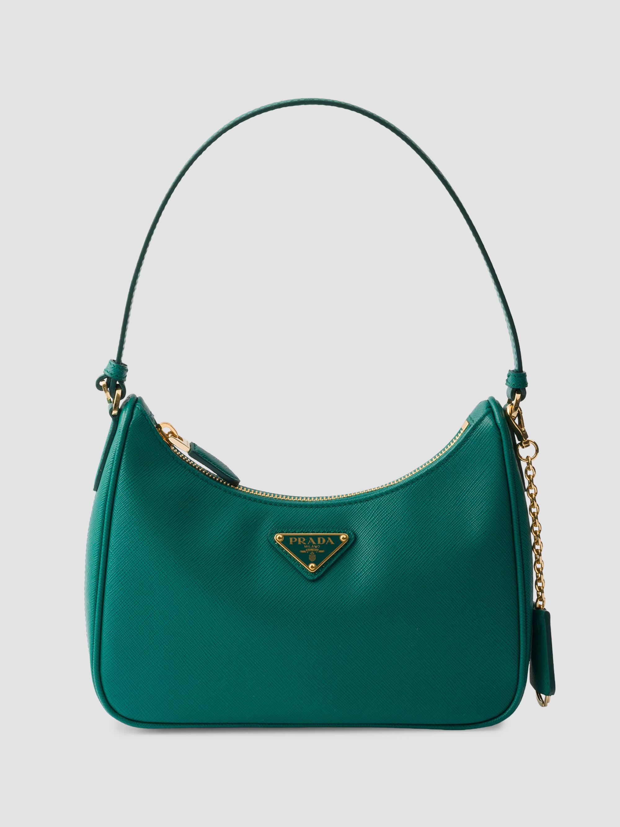 Prada Women's Re-Edition 2005 Saffiano Leather Shoulder Bag - Green | Thumbnail 7