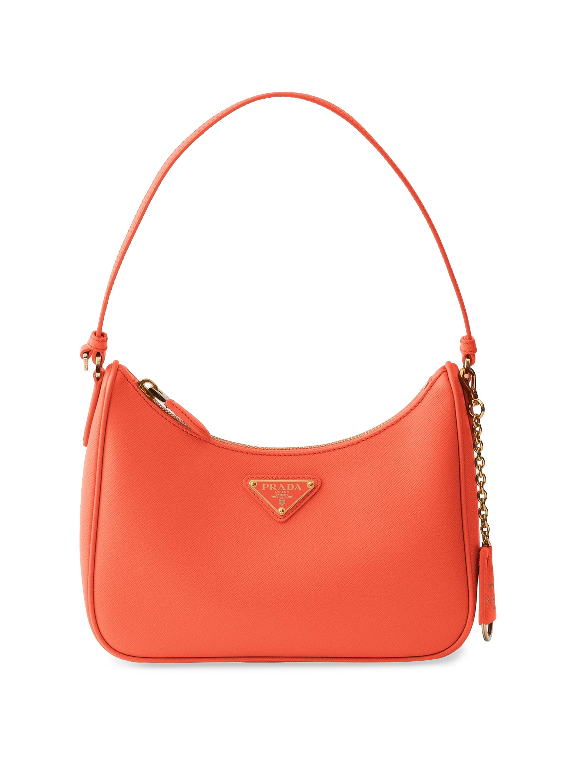 Prada Women's Re-Edition 2005 Saffiano Leather Shoulder Bag - Orange | Thumbnail 7