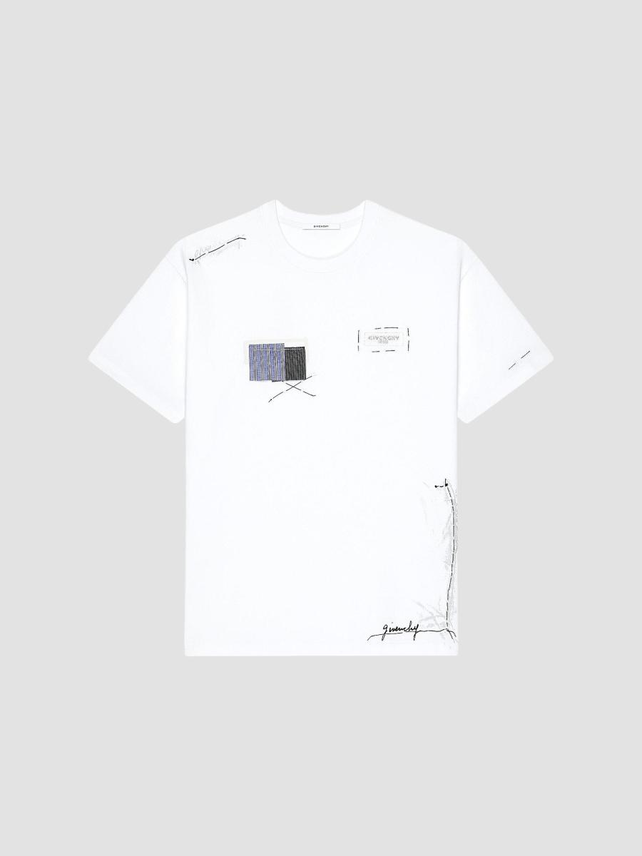 Givenchy T-Shirt in Cotton with Trompe Atelier Print | Saks Fifth