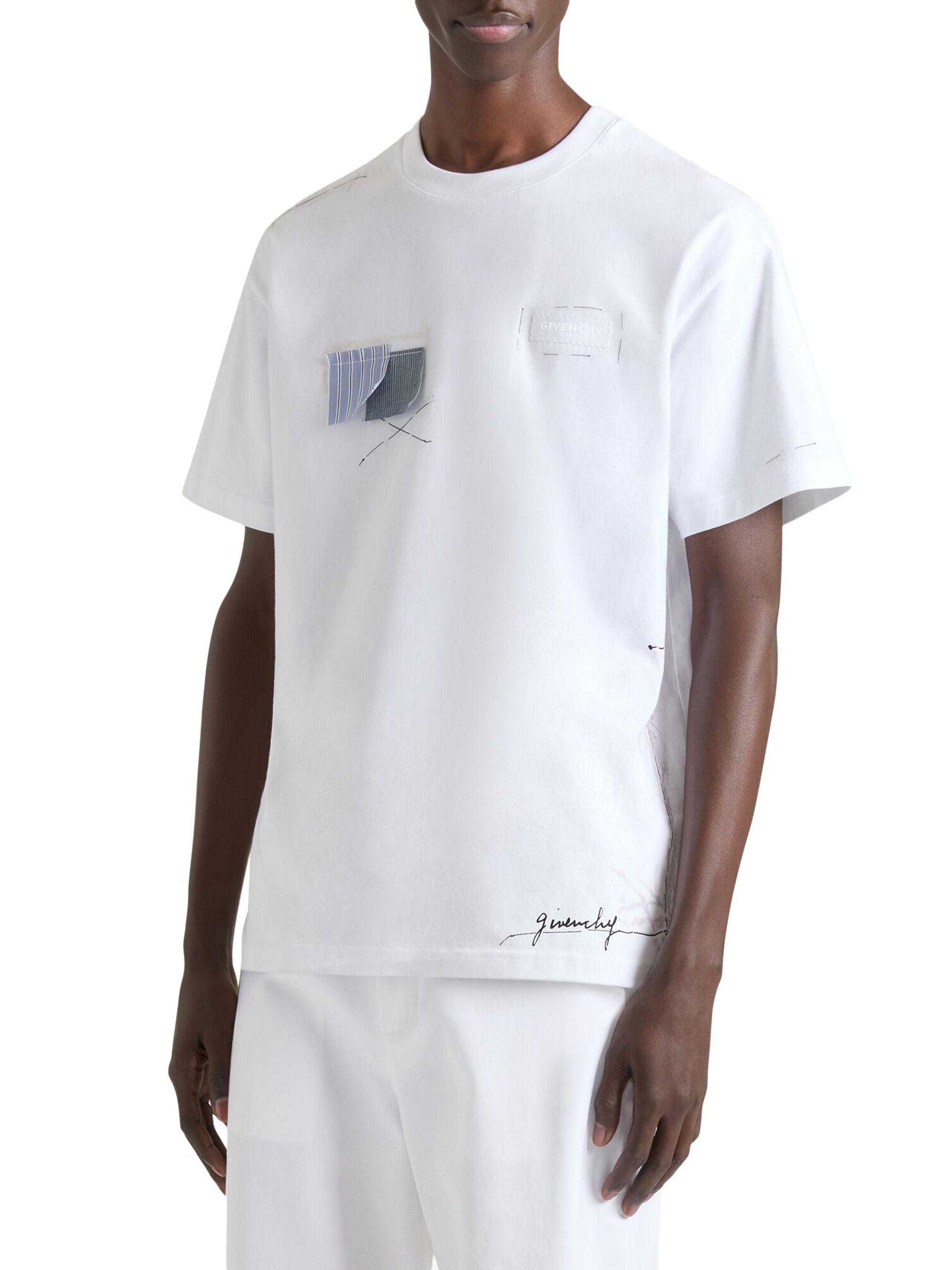 Givenchy T-Shirt in Cotton with Trompe Atelier Print | Saks Fifth