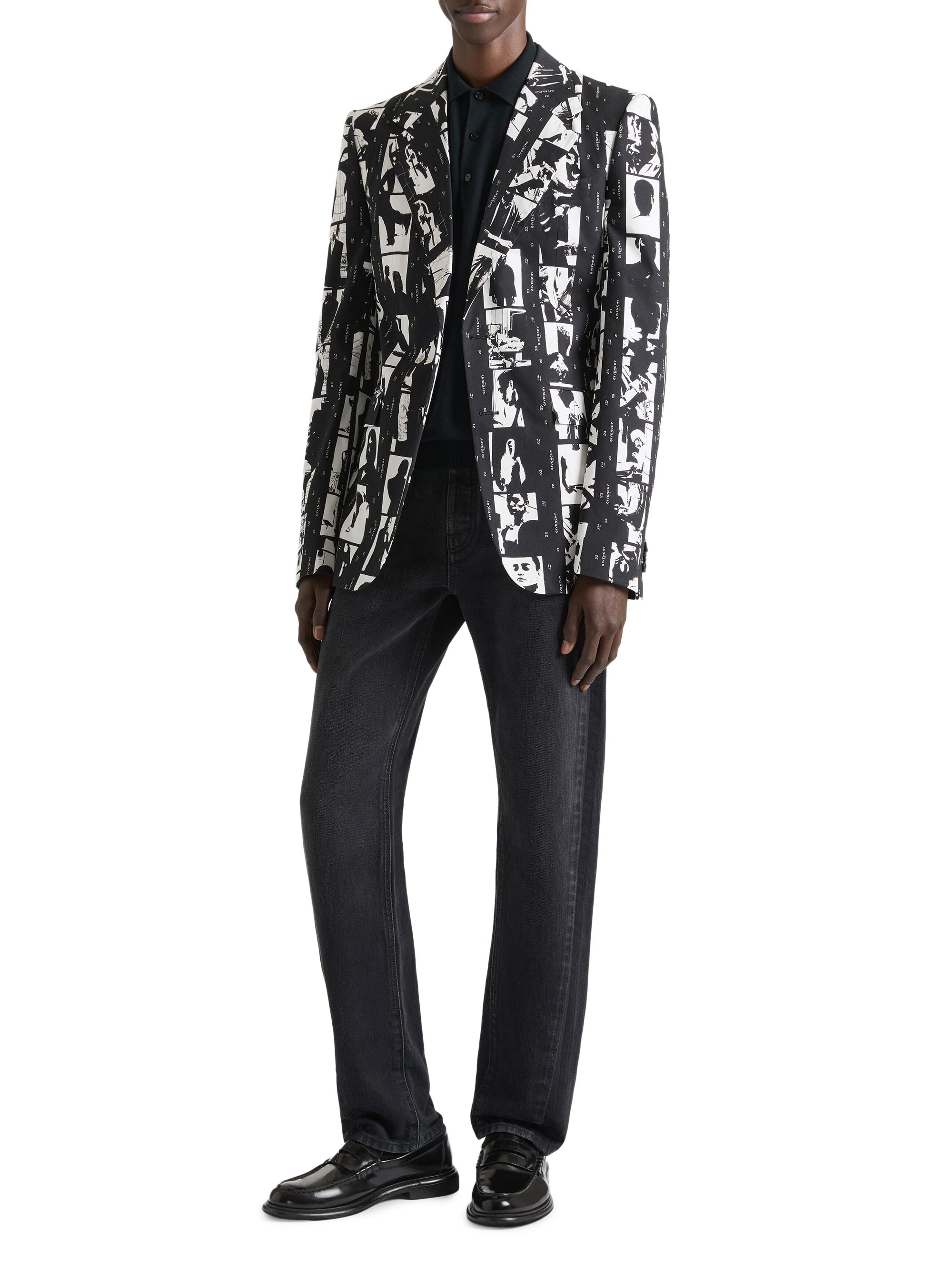 Givenchy Fitted Jacket in Cotton with Photographic Negative | Saks
