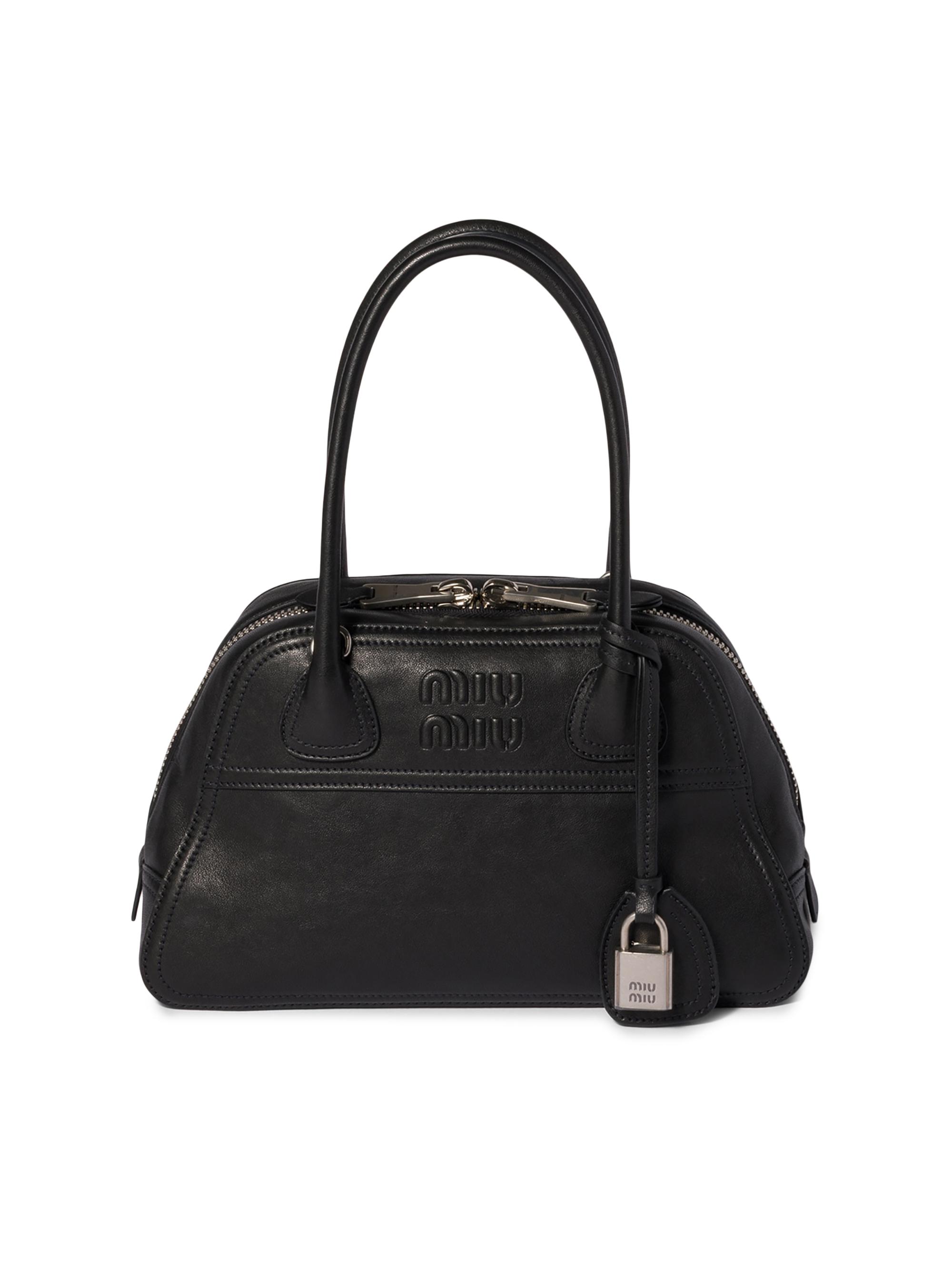 Miu Miu Aventure Nappa Leather Top-Handle Bag | Saks Fifth Avenue