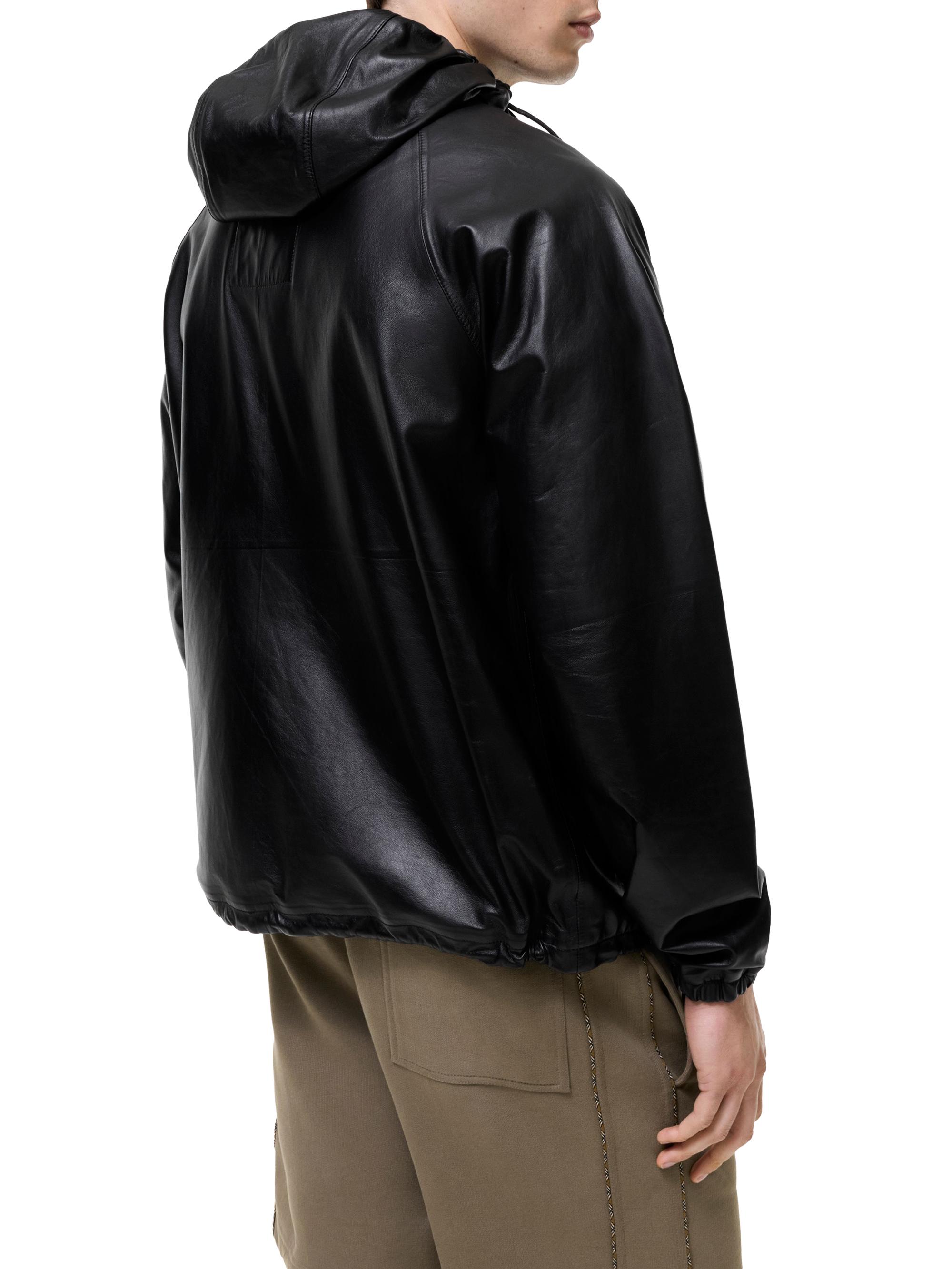Burberry Men's Clapton Leather Jacket - Black | Thumbnail 3