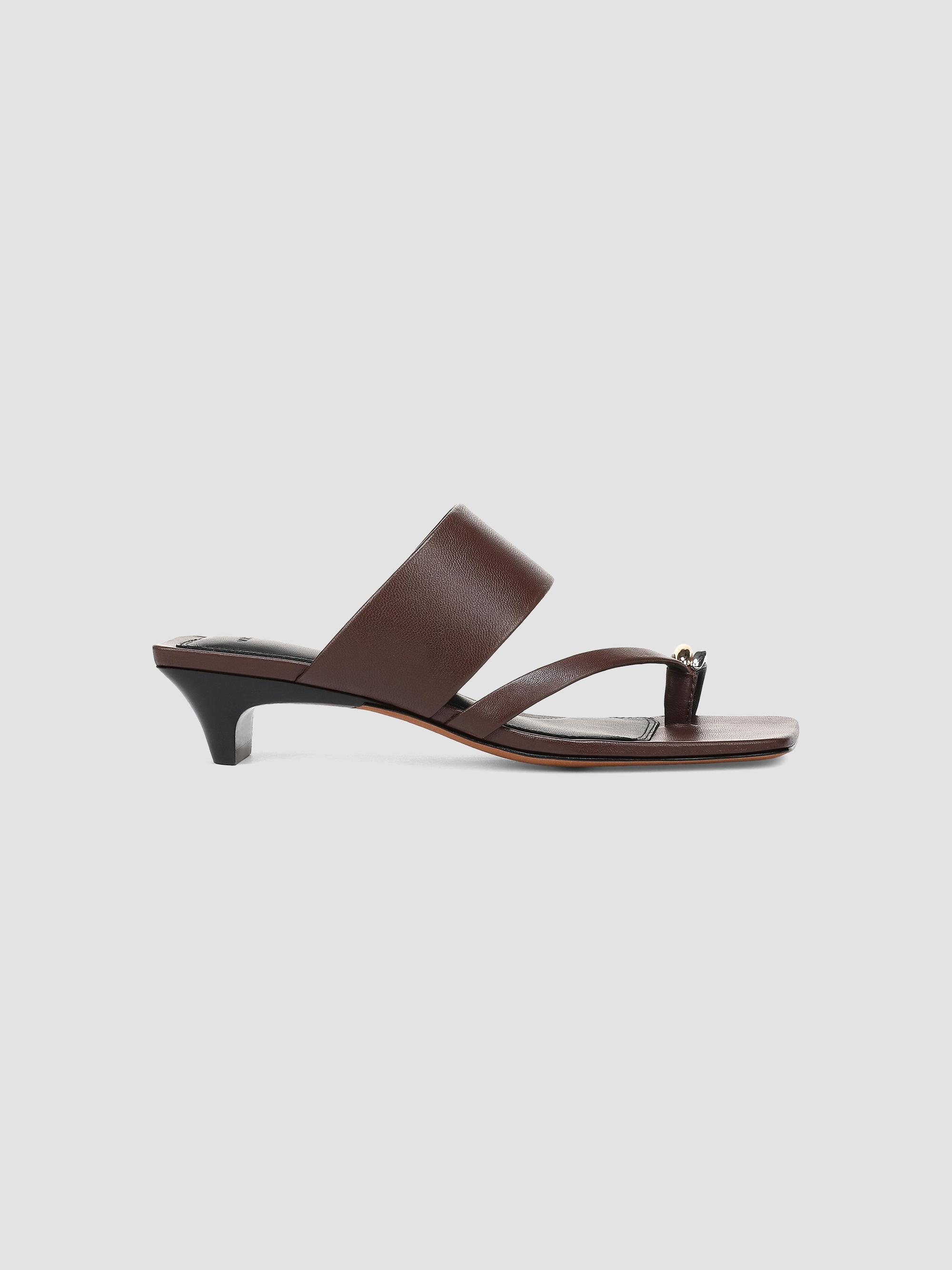 Vince Women's Stacy 40MM Leather Thong Sandals - Molton Brown | Thumbnail 5