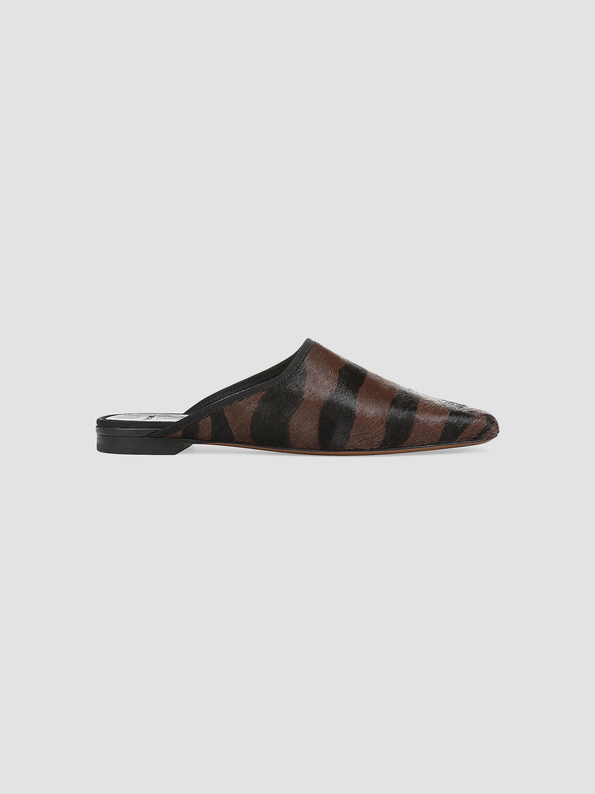 Vince Women's Dakota Zebra-Print Calf Hair Mules - Molton Brown | Thumbnail 5