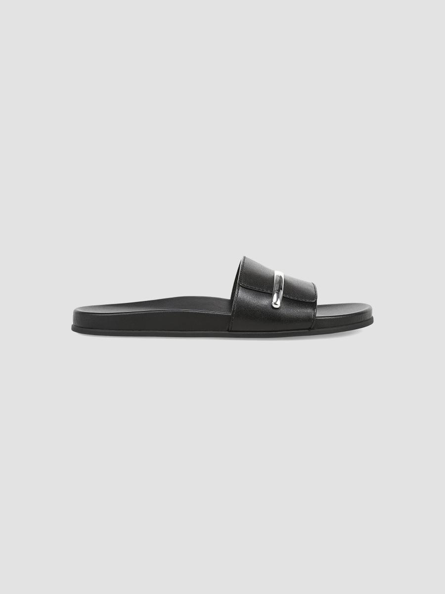 Vince Sadie Leather Slide Sandals | Saks Fifth Avenue