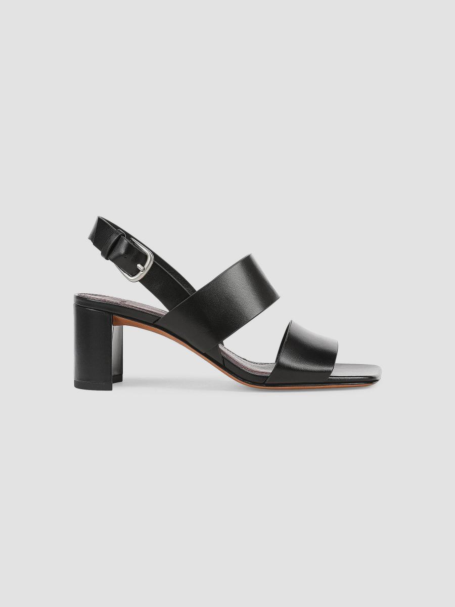 Vince Oliana 65MM Leather Block-Heel Sandals | Saks Fifth Avenue