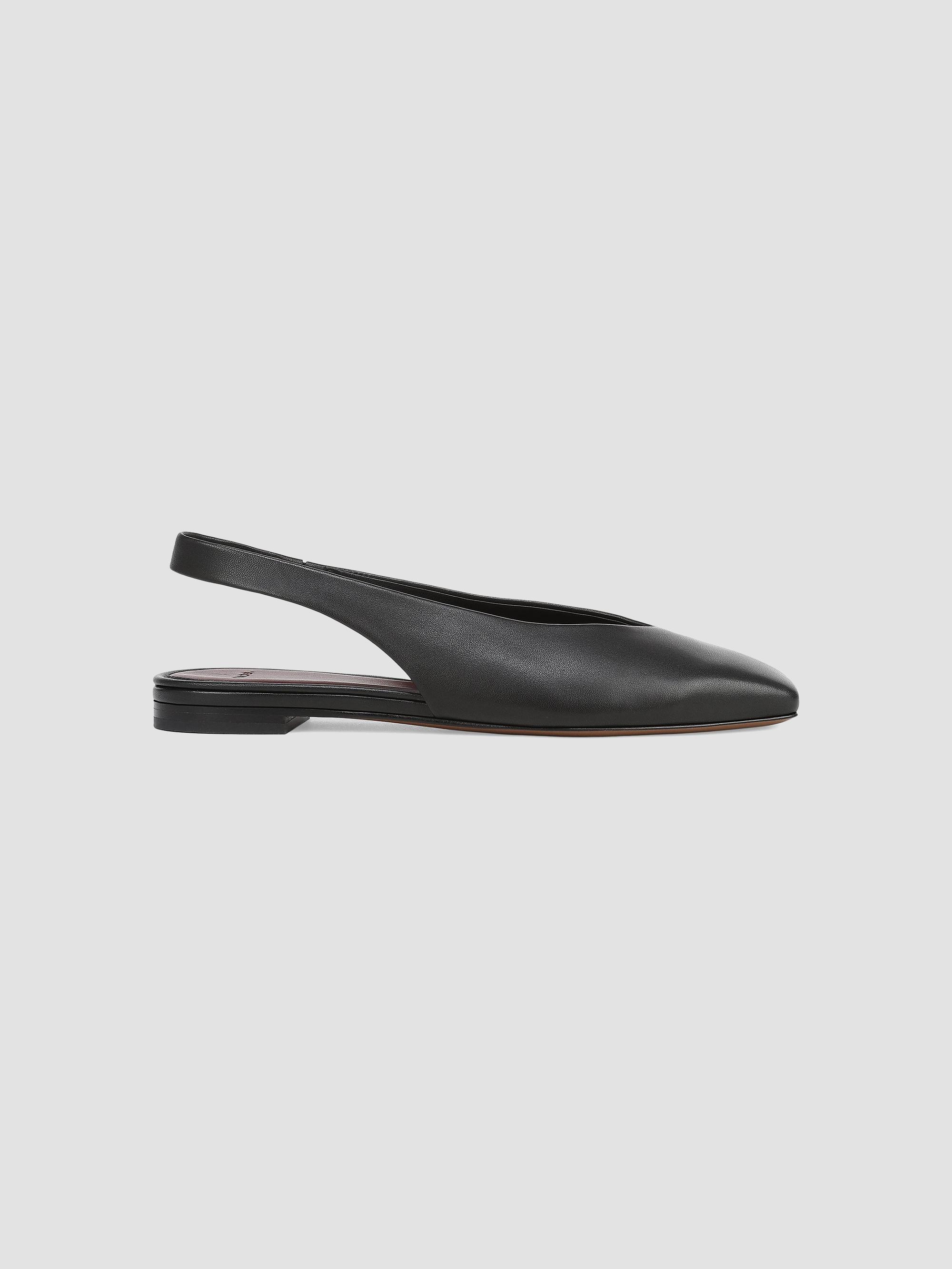 Vince Women's Darlina Leather Slingback Flats - Black | Thumbnail 5