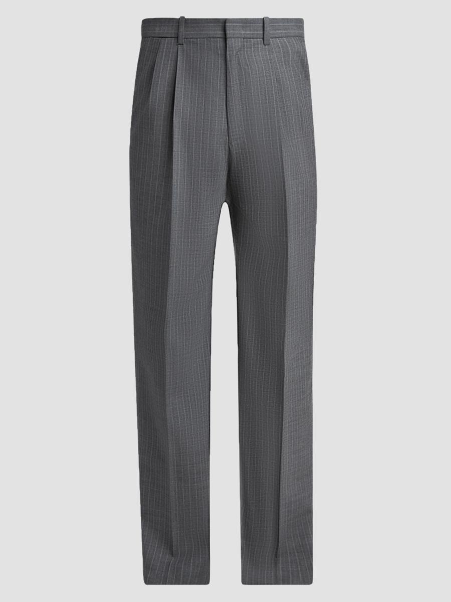 激レア⭐️BELVET Striped Tucked Slacks グレー　L 0400026881066_KOALA?wid=900