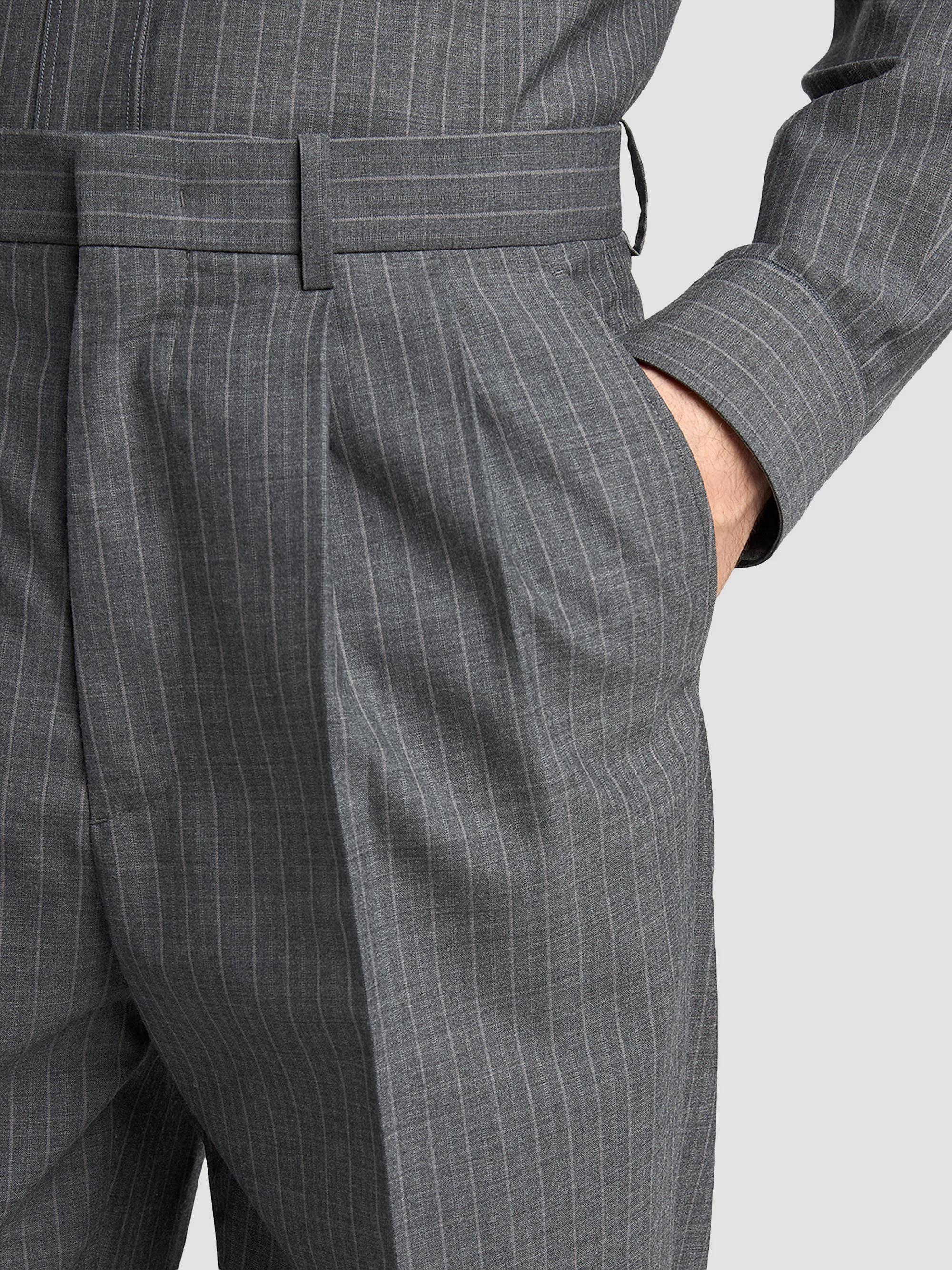 JILSANDER PRIAMO スラックス 46 Jil Sander Pleated Pinstripe Check Wool Trousers | Saks Fifth Avenue