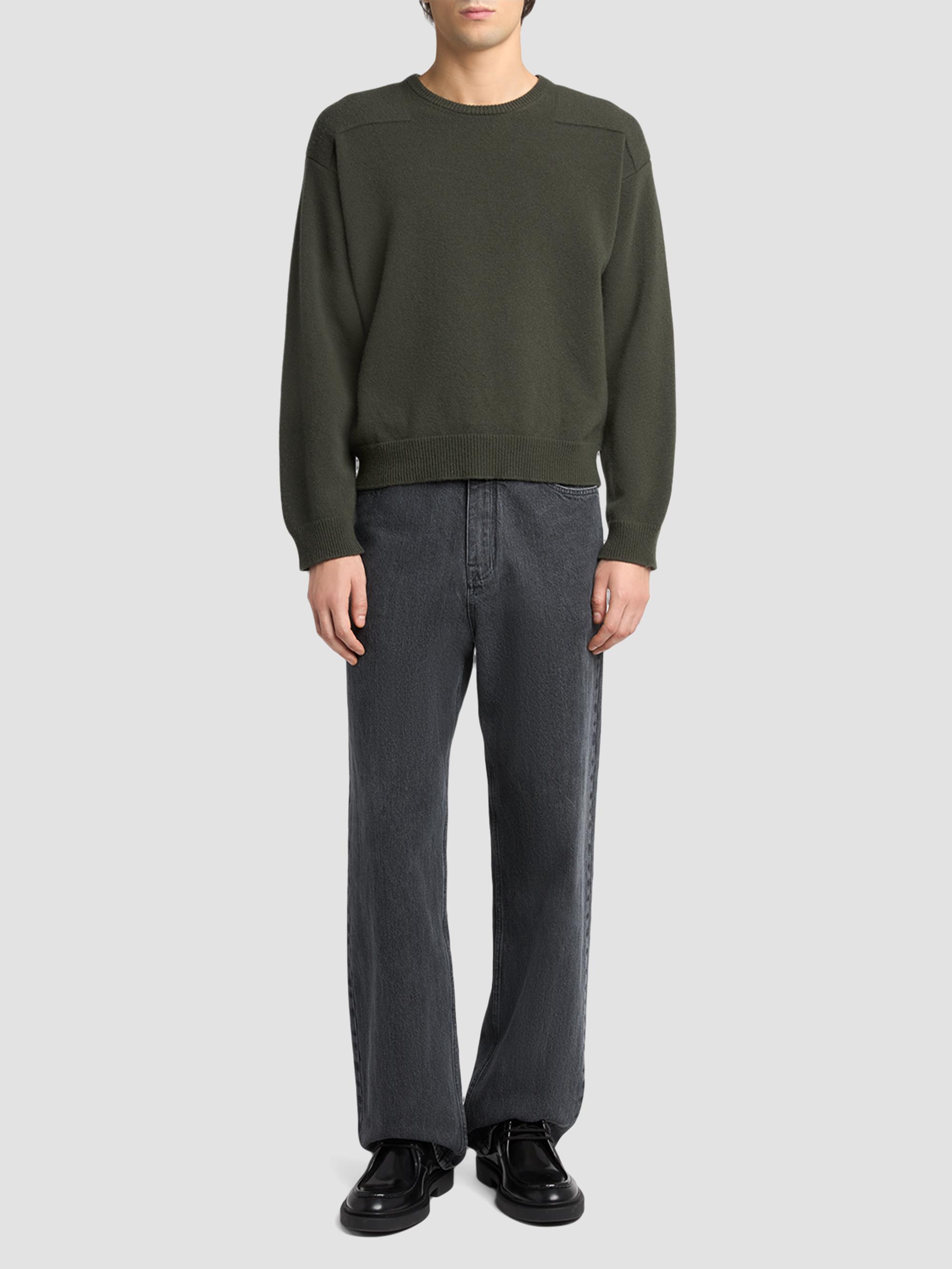 Jil Sander Men's Saddle Shoulder Wool-Blend Sweater - Utility | Thumbnail 2