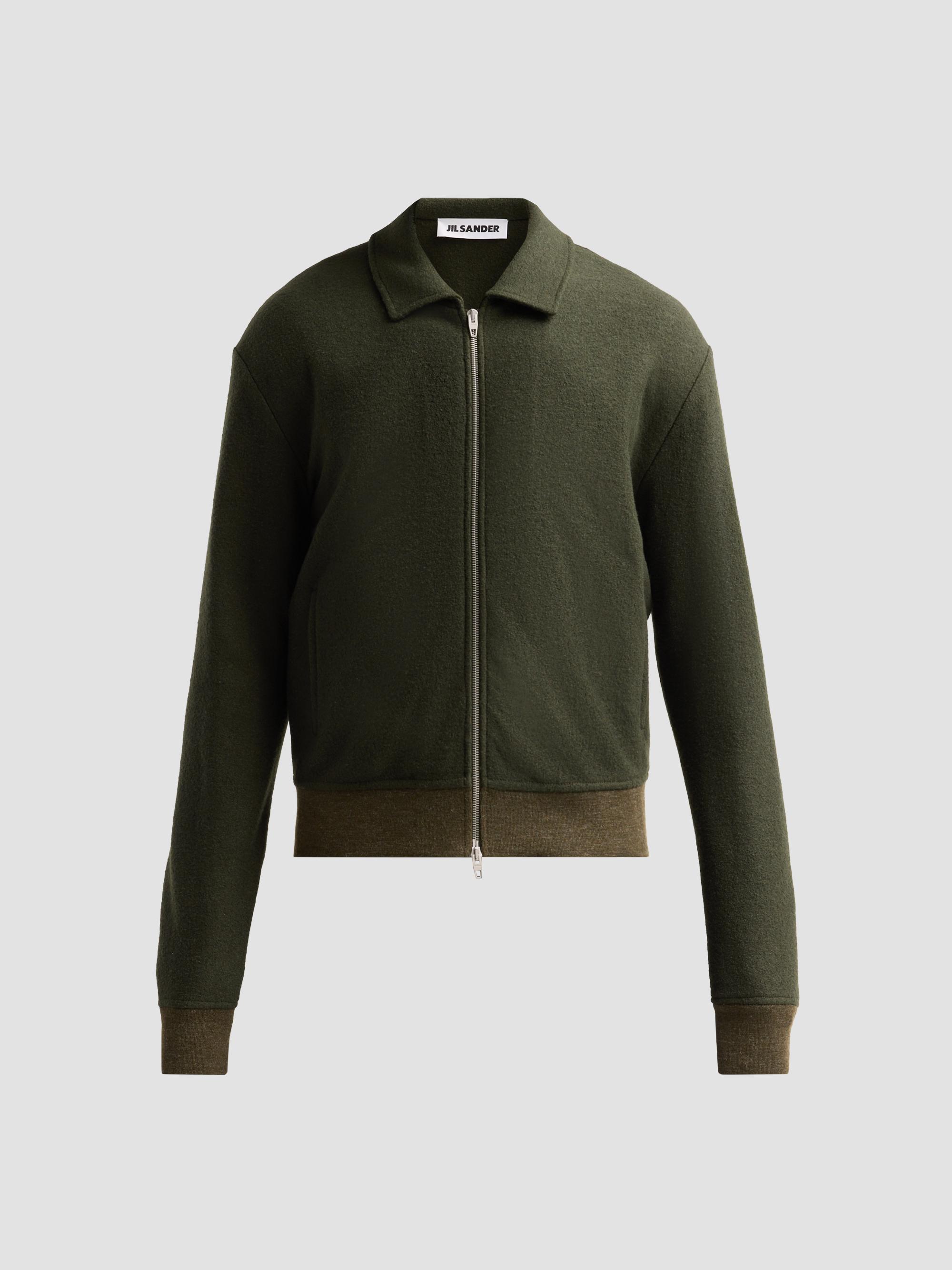 Jil Sander Melton Wool Zip-Front Jacket | Saks Fifth Avenue
