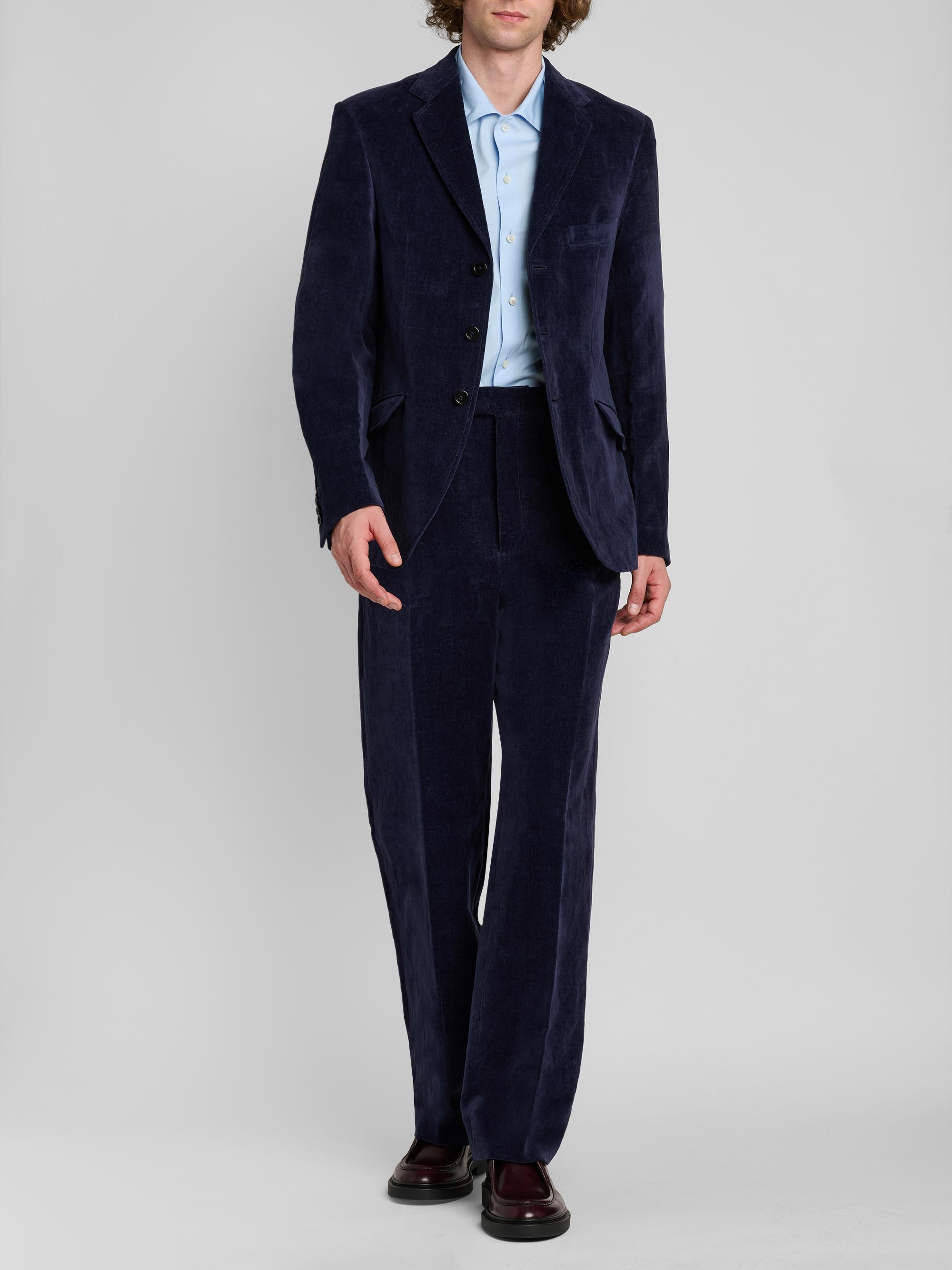 JILL SANDER ダブルスーツ 48 ネイビー Jil Sander Velvet Single-Breasted Jacket | Saks Fifth Avenue