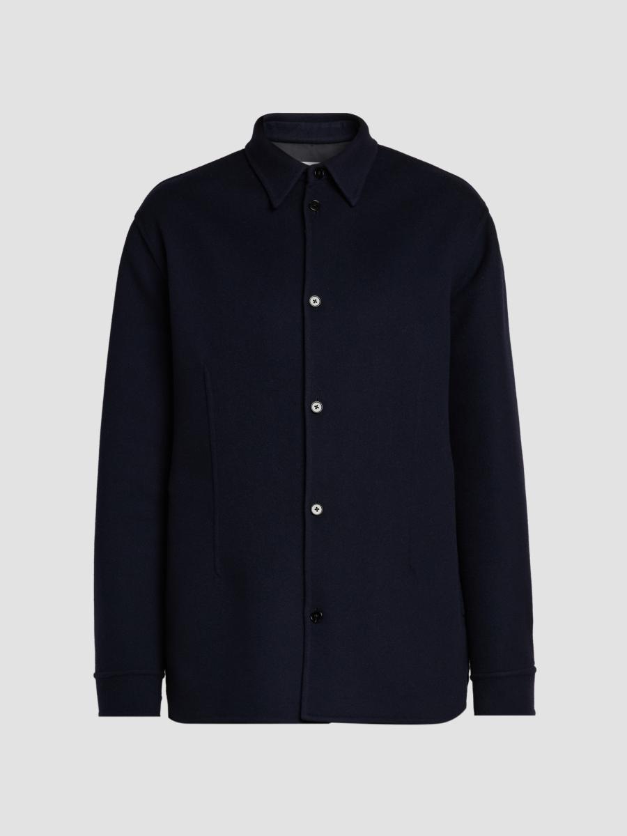 JIL SANDER + 21AW ダブルフェイス ウール シャツジャケット 0400026881117_MIDNIGHT?wid=900