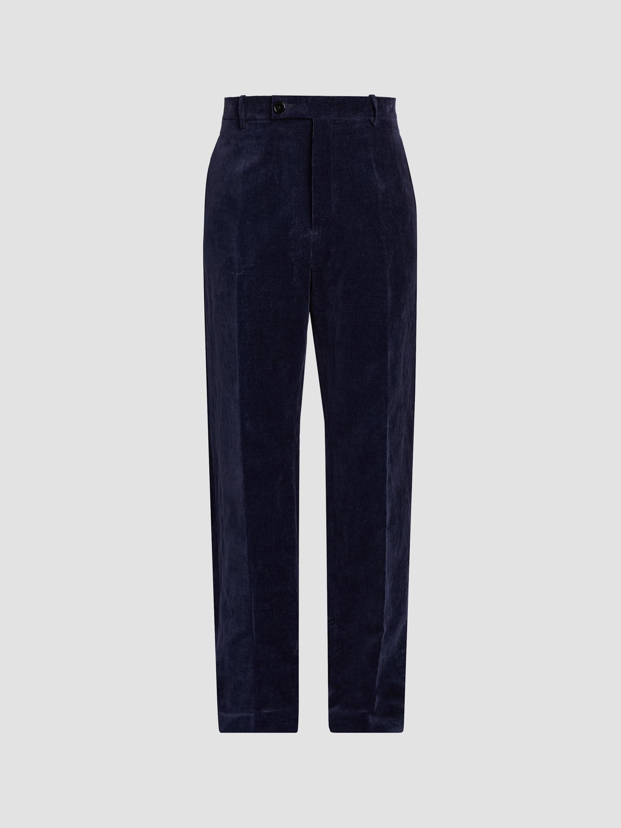 Jil Sander Cotton-Linen Velvet Trousers | Saks Fifth Avenue