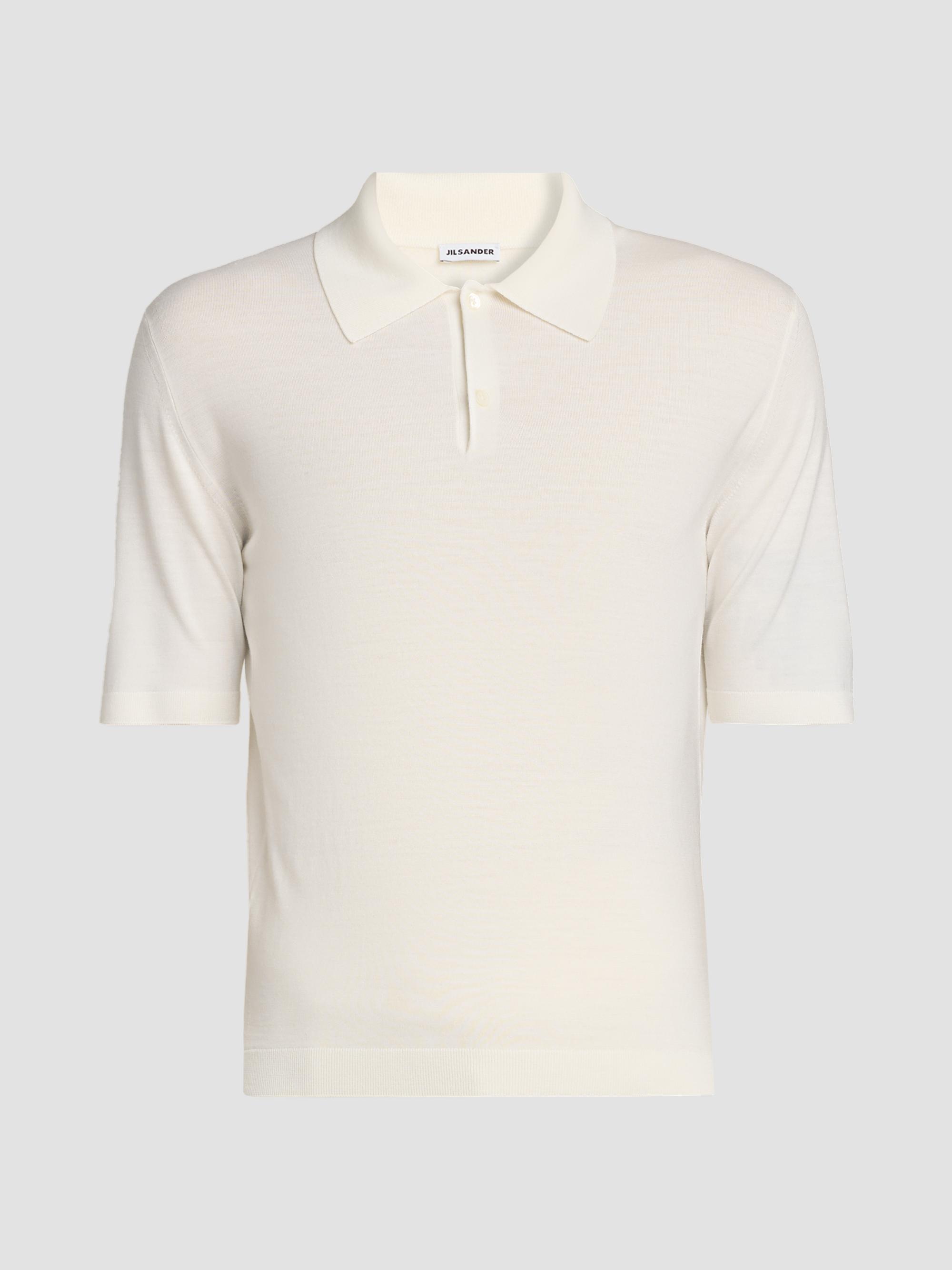 Jil Sander Men's Fine Wool Polo Shirt - Piuma