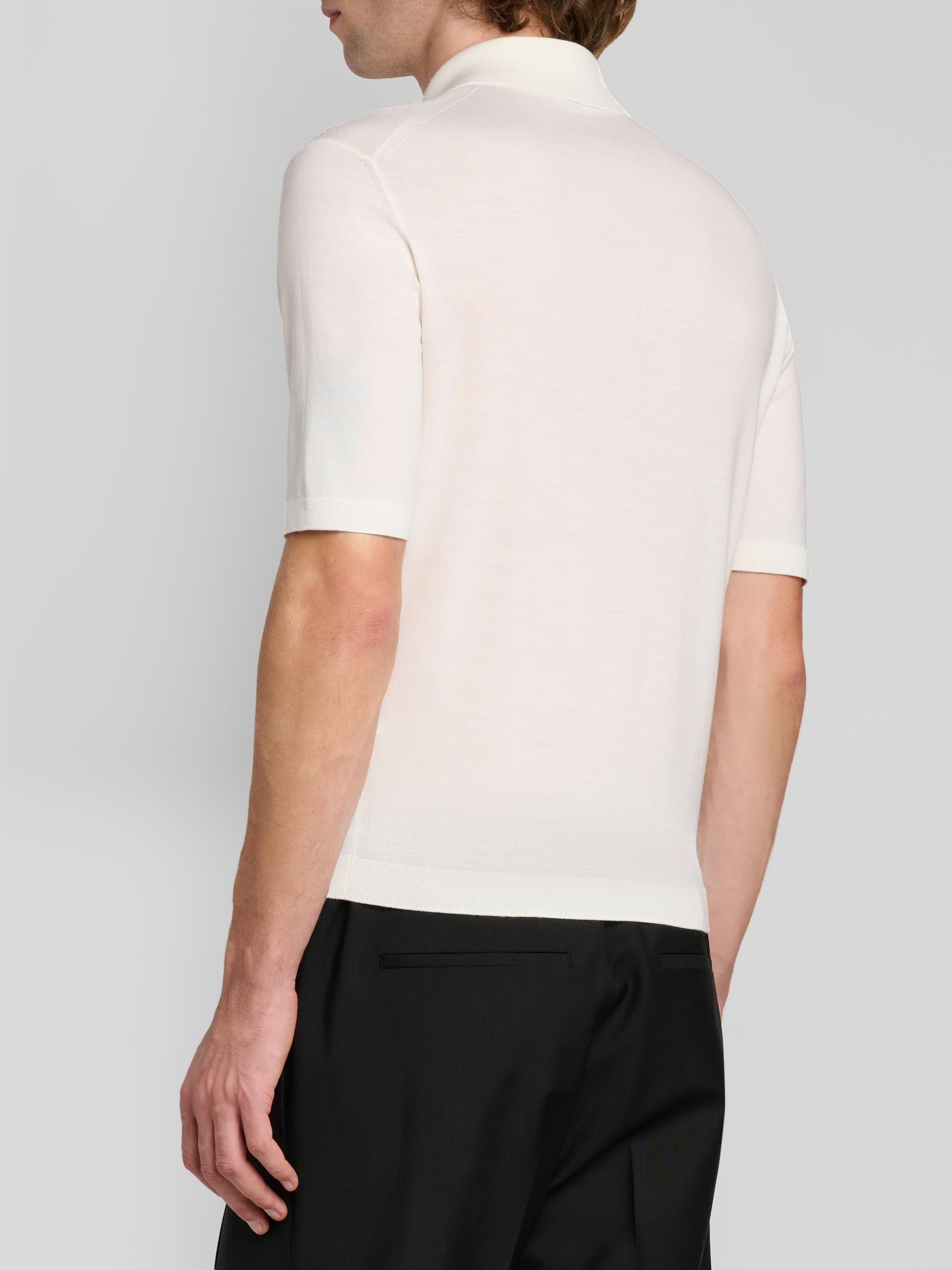 Jil Sander Men's Fine Wool Polo Shirt - Piuma | Thumbnail 3