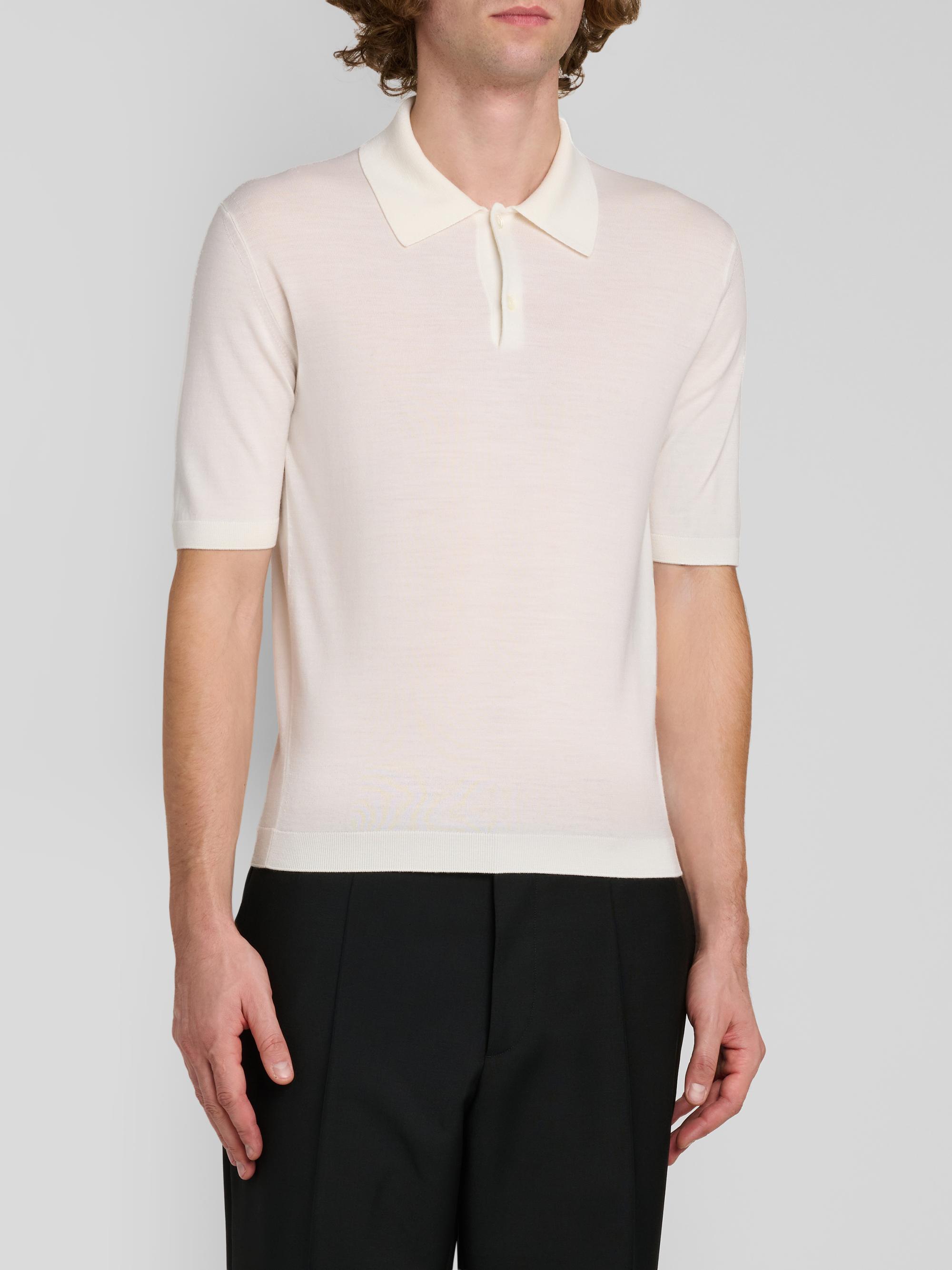 Jil Sander Men's Fine Wool Polo Shirt - Piuma | Thumbnail 4