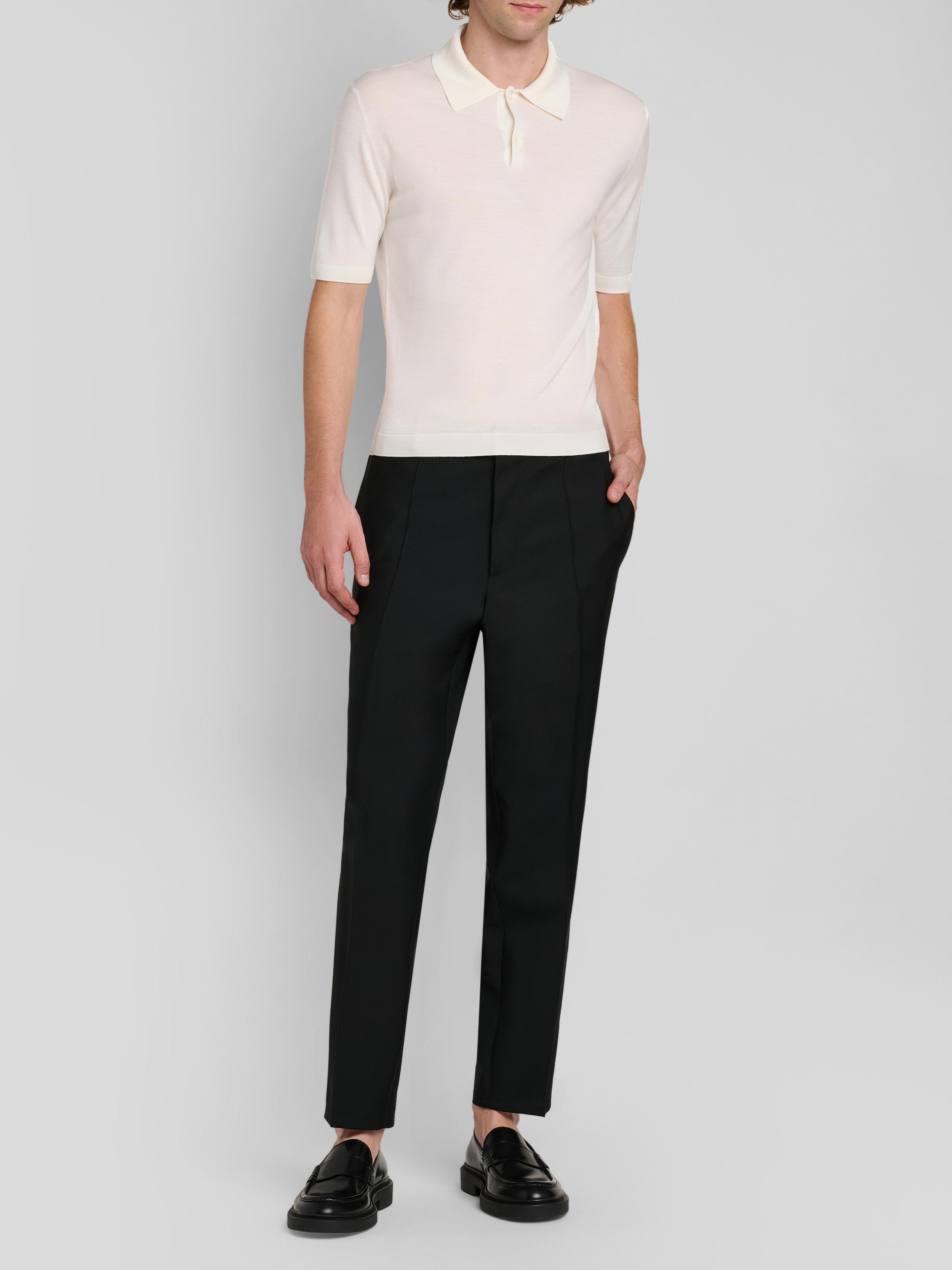 Jil Sander Men's Fine Wool Polo Shirt - Piuma | Thumbnail 2