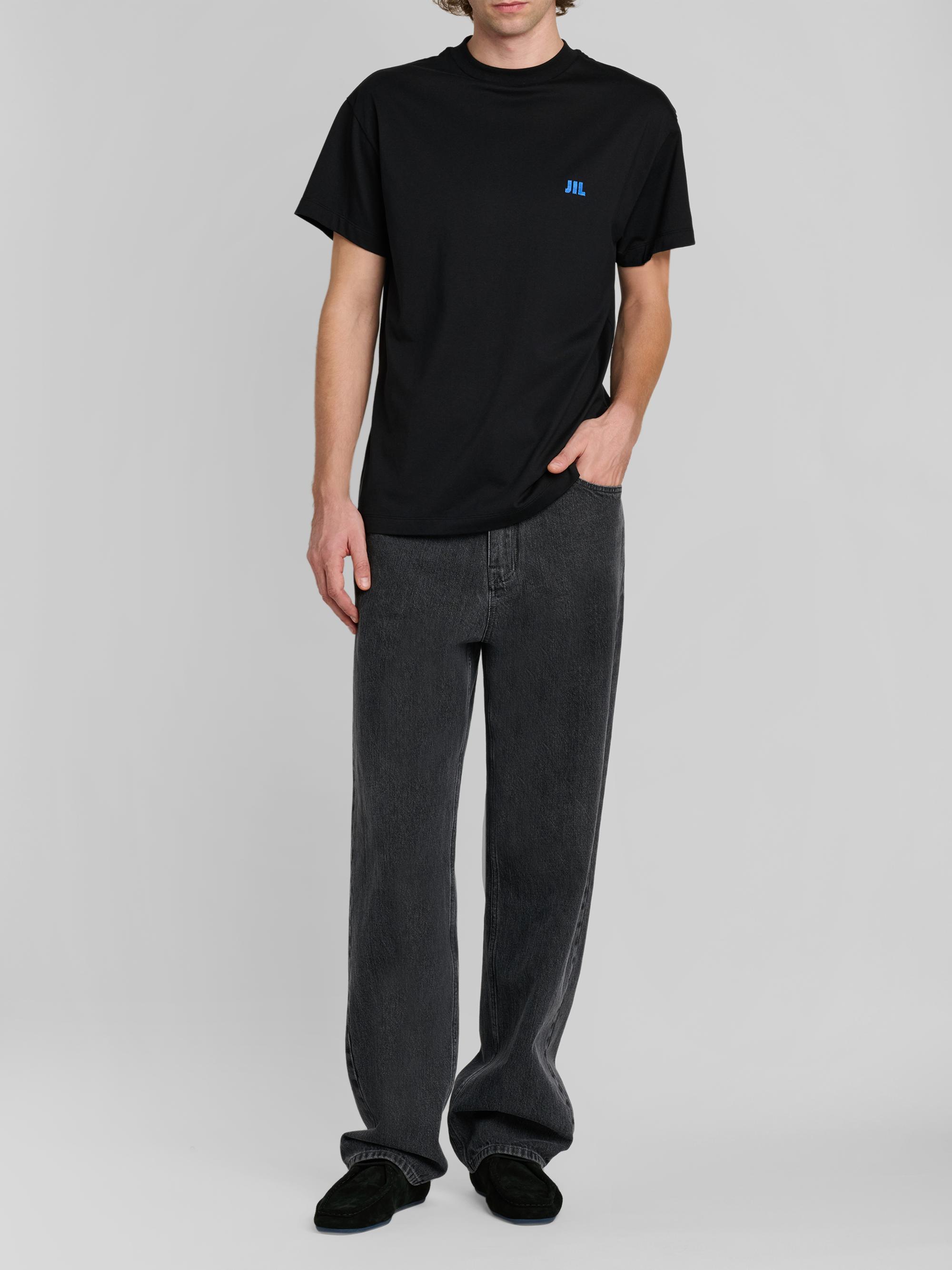Jil Sander Embroidered Logo Crewneck T-Shirt | Saks Fifth Avenue