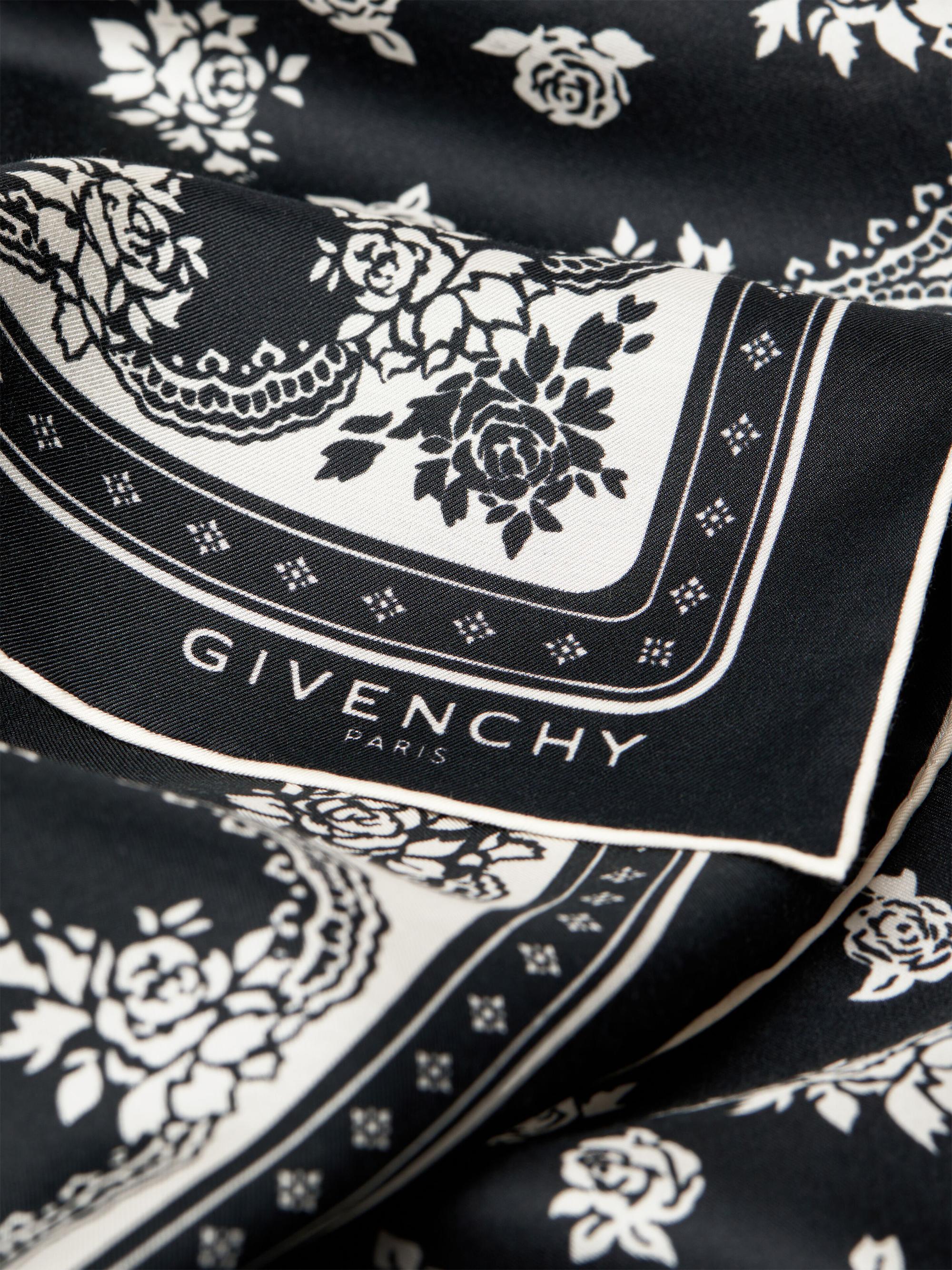 Givenchy Women's Bandana in Cotton and Silk - Black | Thumbnail 2