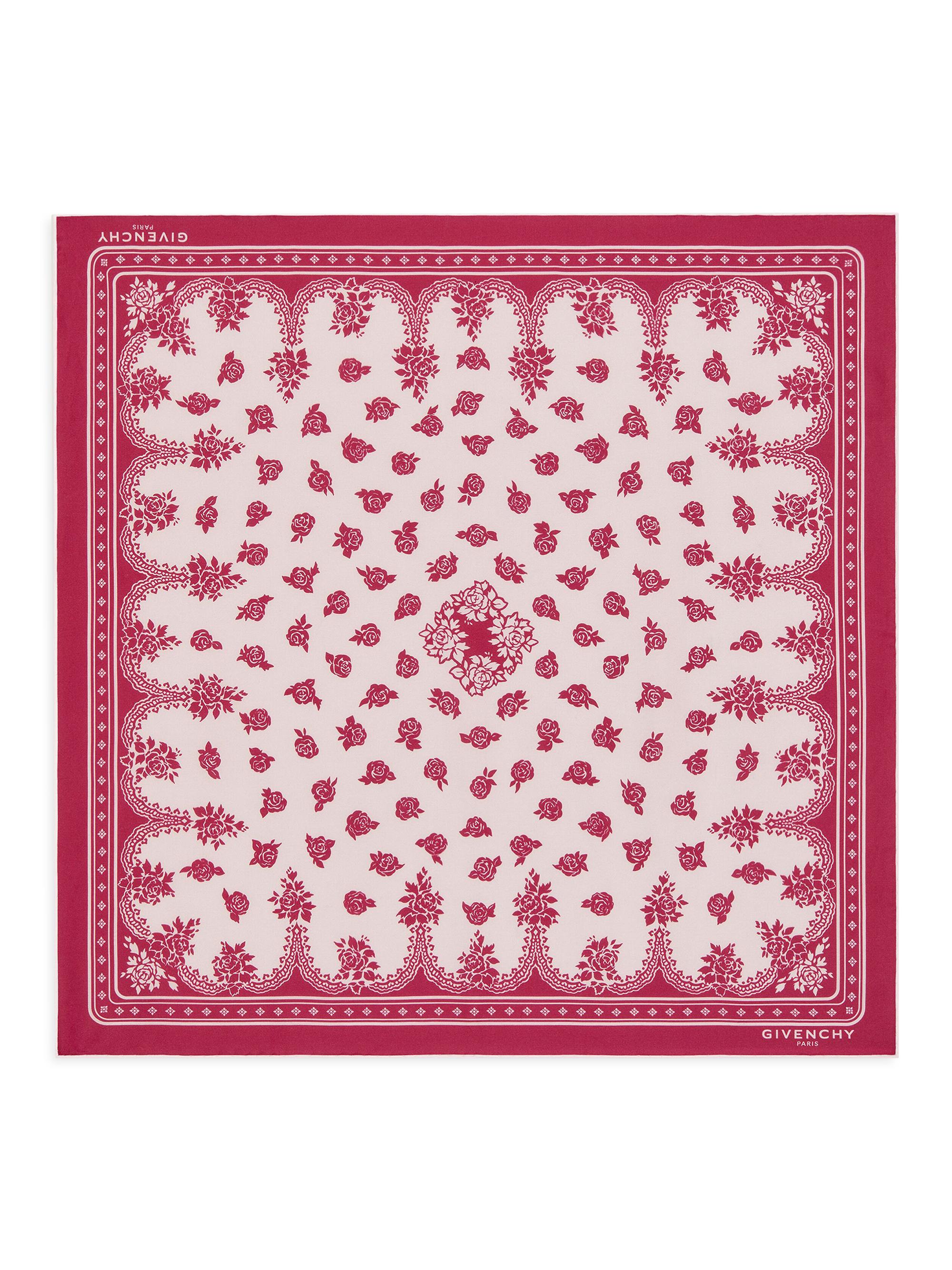 Givenchy Women's Bandana in Cotton and Silk - Lipstick Pink