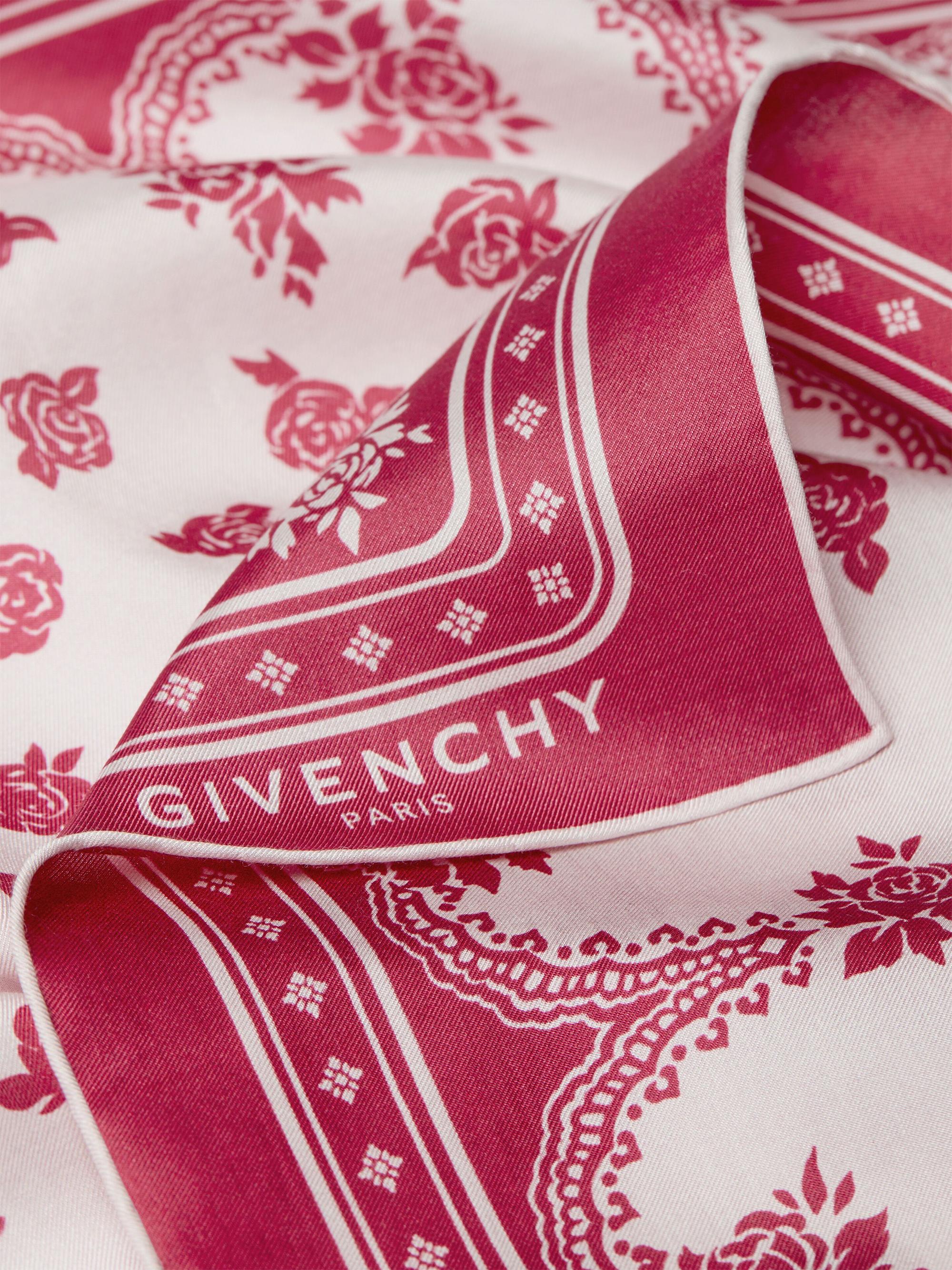 Givenchy Women's Bandana in Cotton and Silk - Lipstick Pink | Thumbnail 2