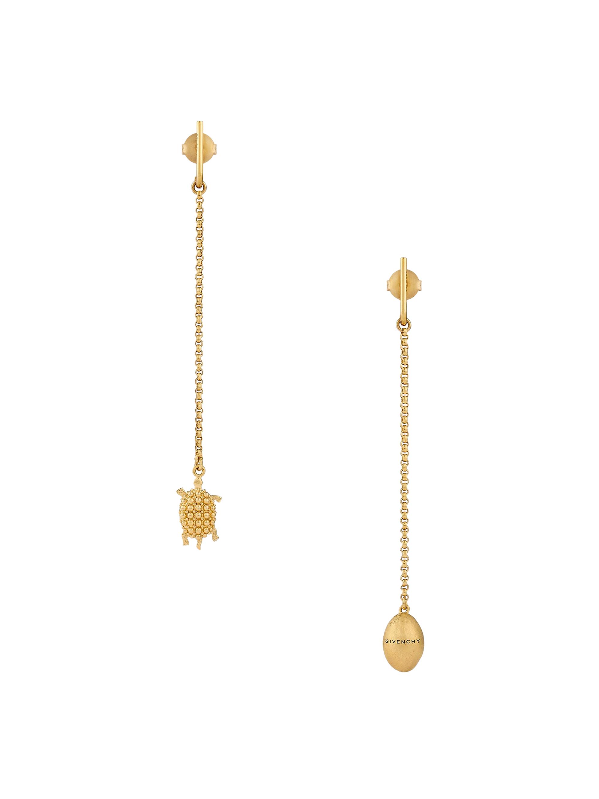 Givenchy Women's Lucky Charms Asymmetric Earrings in Metal - Golden Yellow
