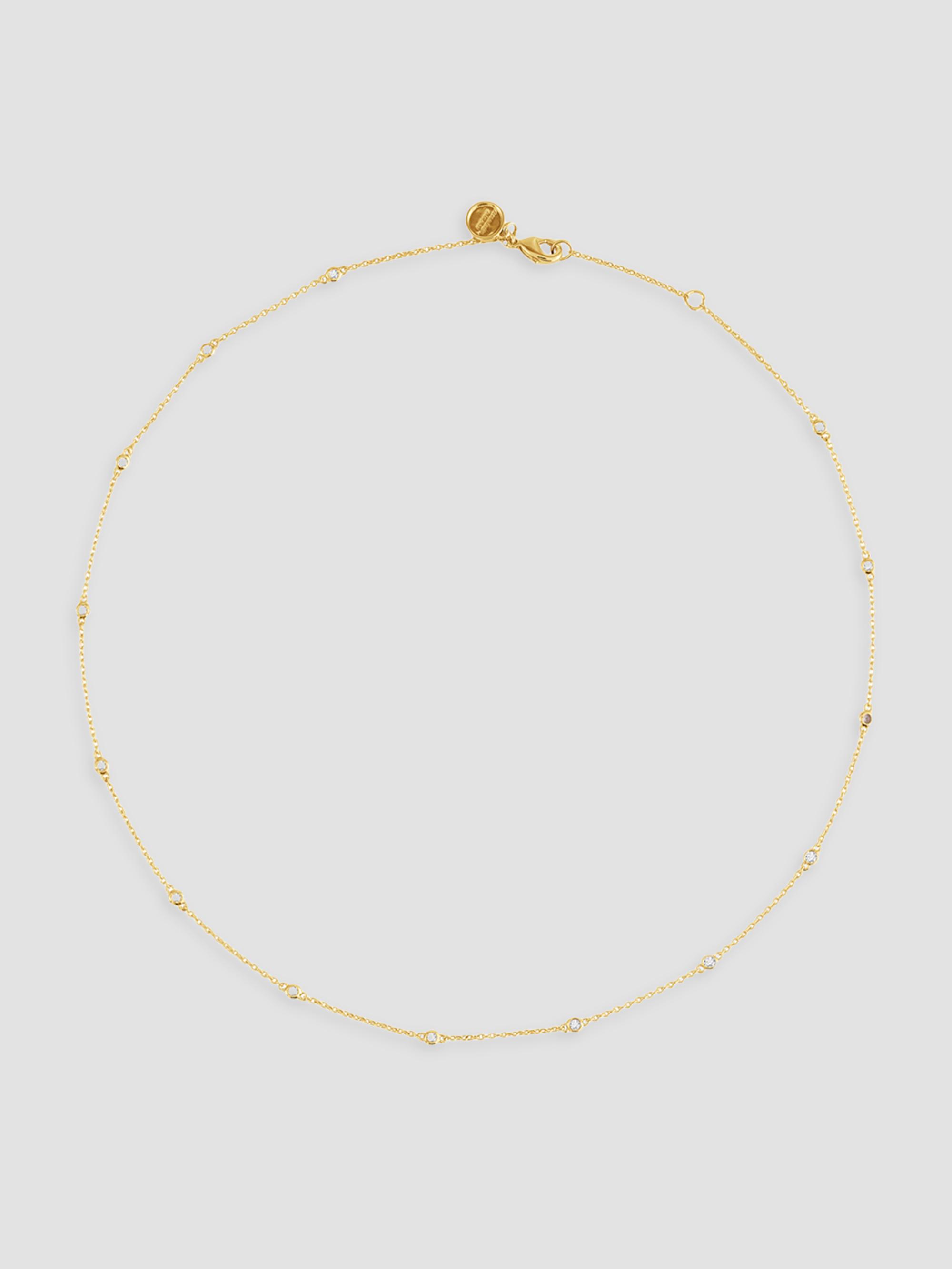 Anabel Aram Women's 18K-Gold-Plated & Cubic Zirconia Chain Necklace - Gold