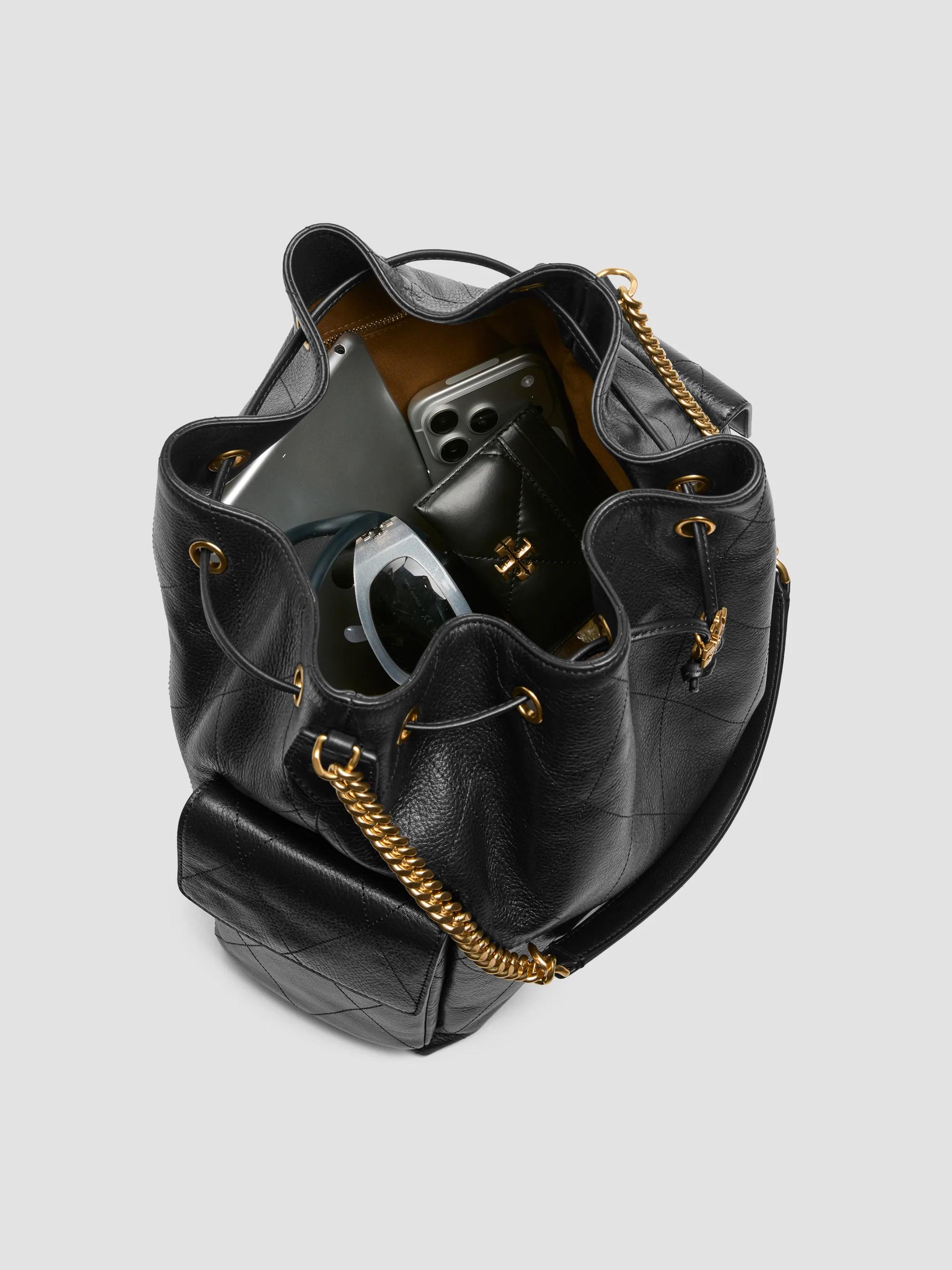 Tory Burch Large Charlie Quilted Drawstring Shoulder Bag | Saks