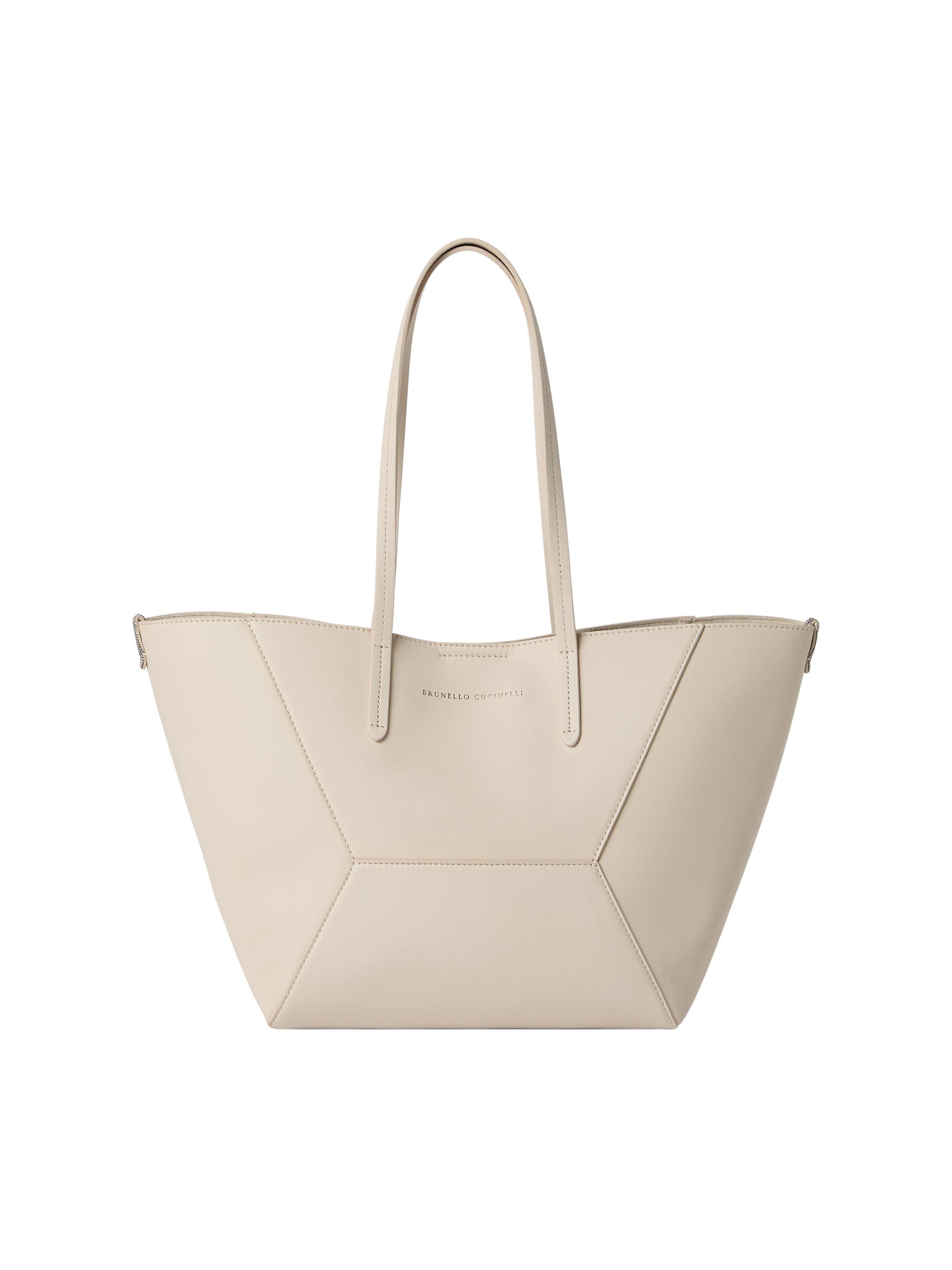 Brunello Cucinelli Women's Tote Bag in Calfskin with Monili - | Thumbnail 6