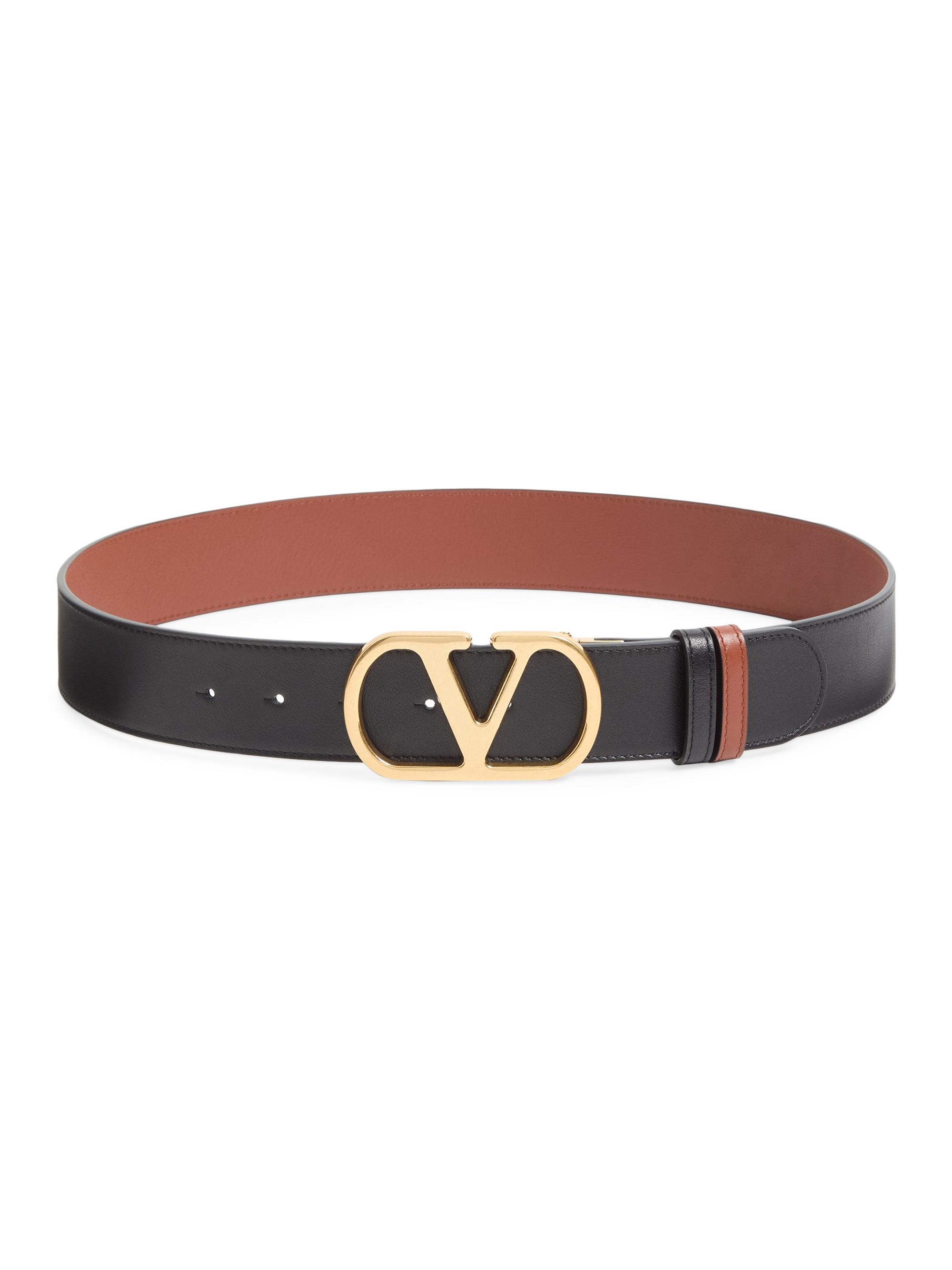 VALENTINO リバーシブルベルト Valentino Garavani Reversible VLogo Signature Belt in Glossy