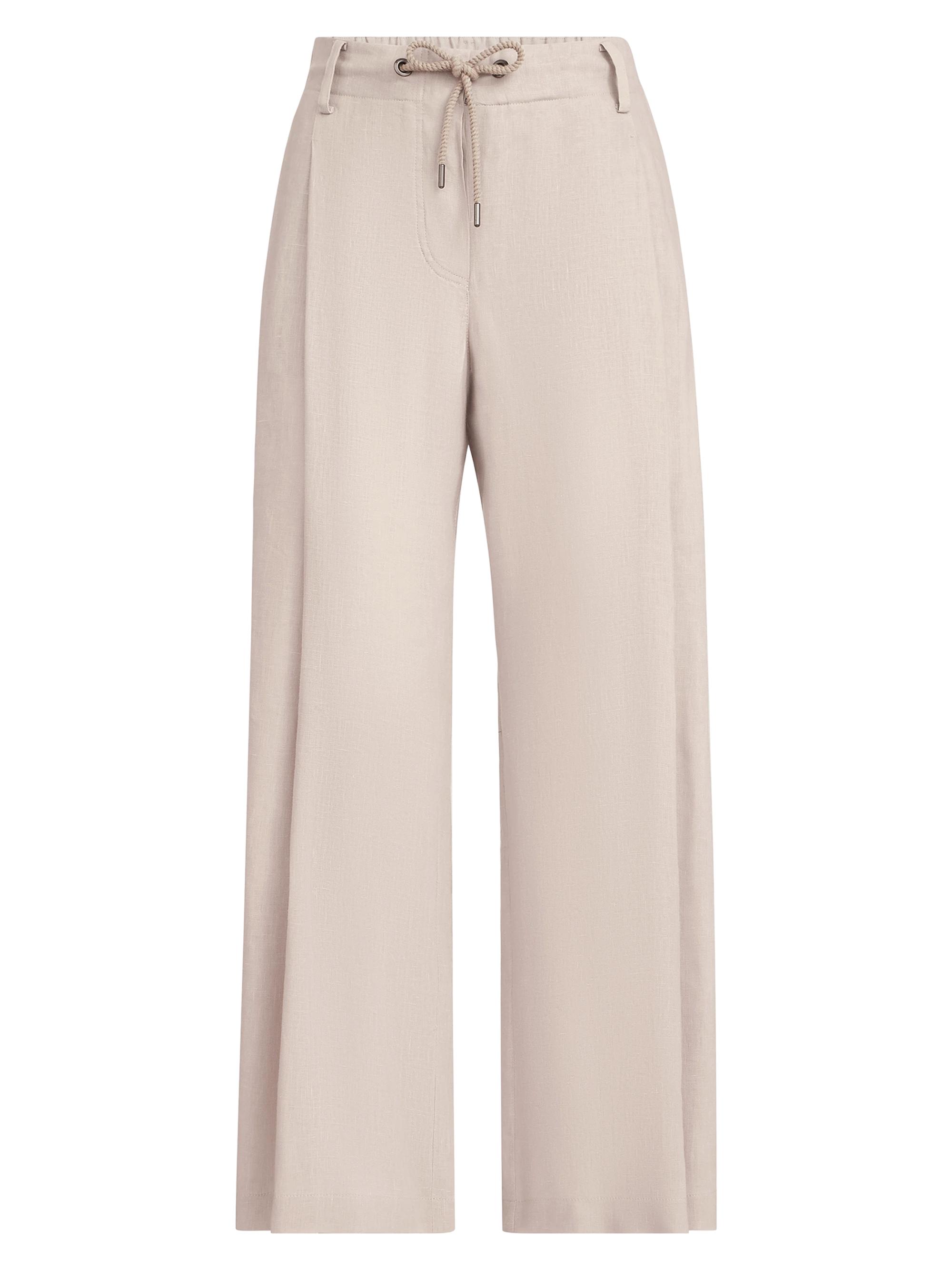 Brunello Cucinelli Linen Trousers with Drawstring and Monili