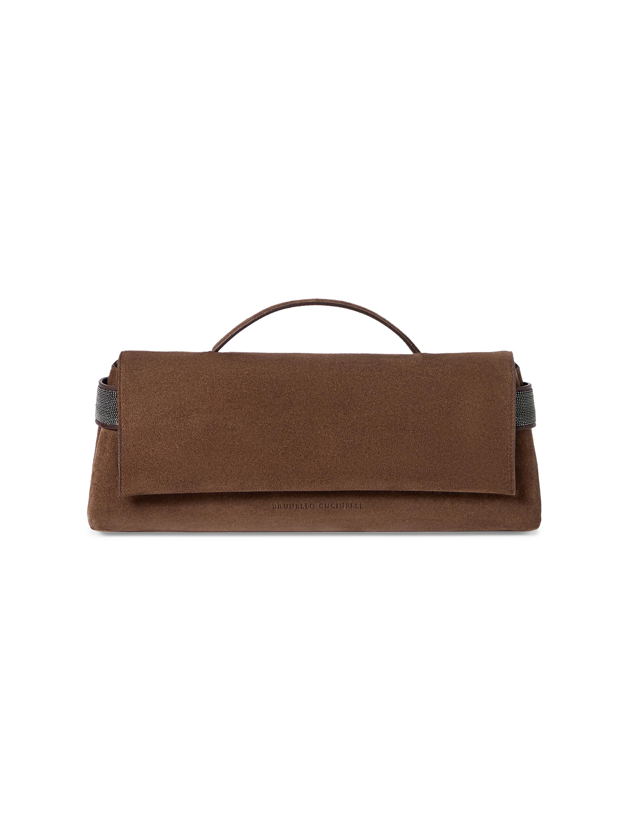 Bottega Veneta Andiamo Intrecciato Leather Top-Handle Clutch
