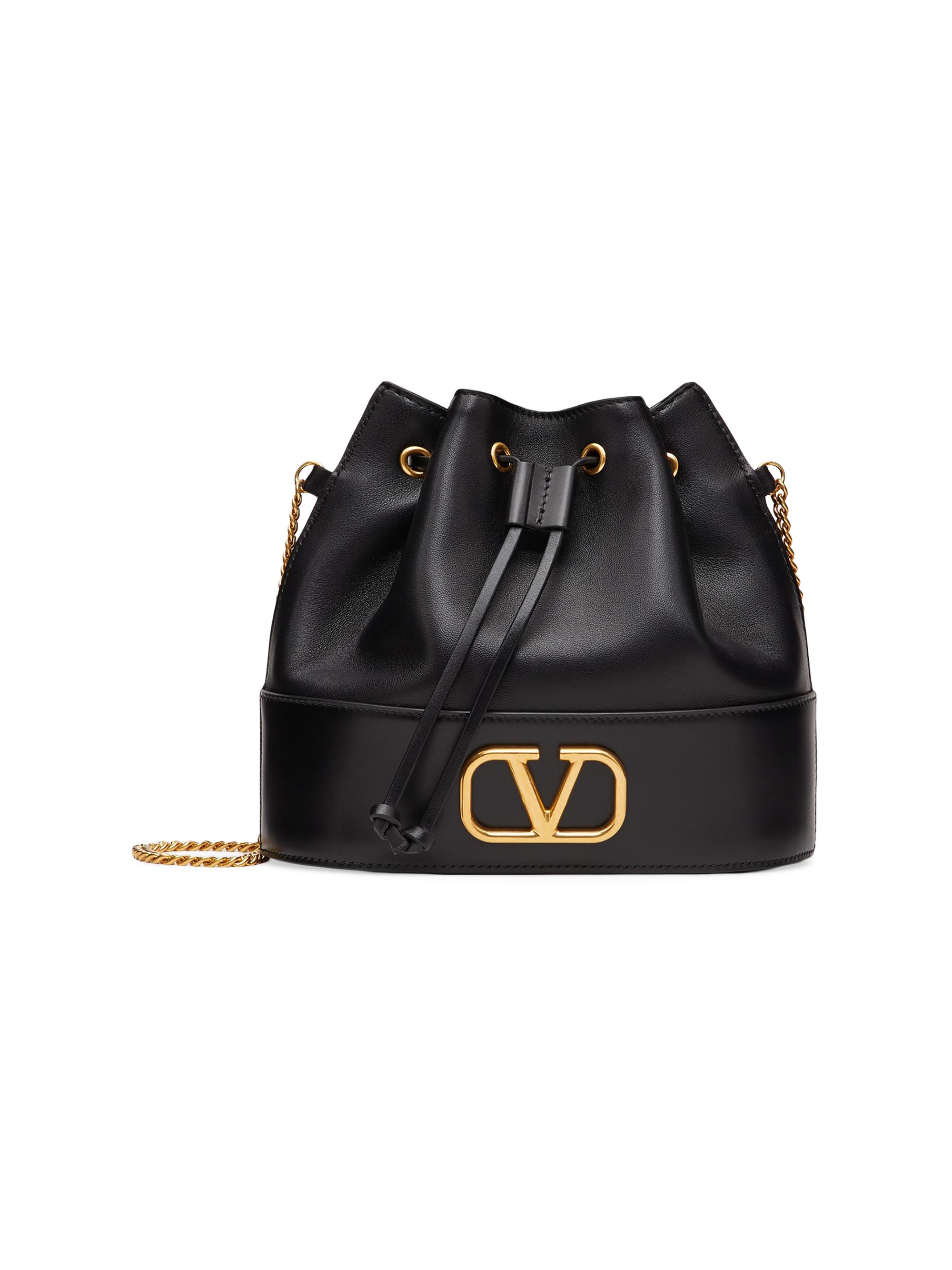 Valentino Garavani Mini VLogo Signature Bucket Bag in Nappa