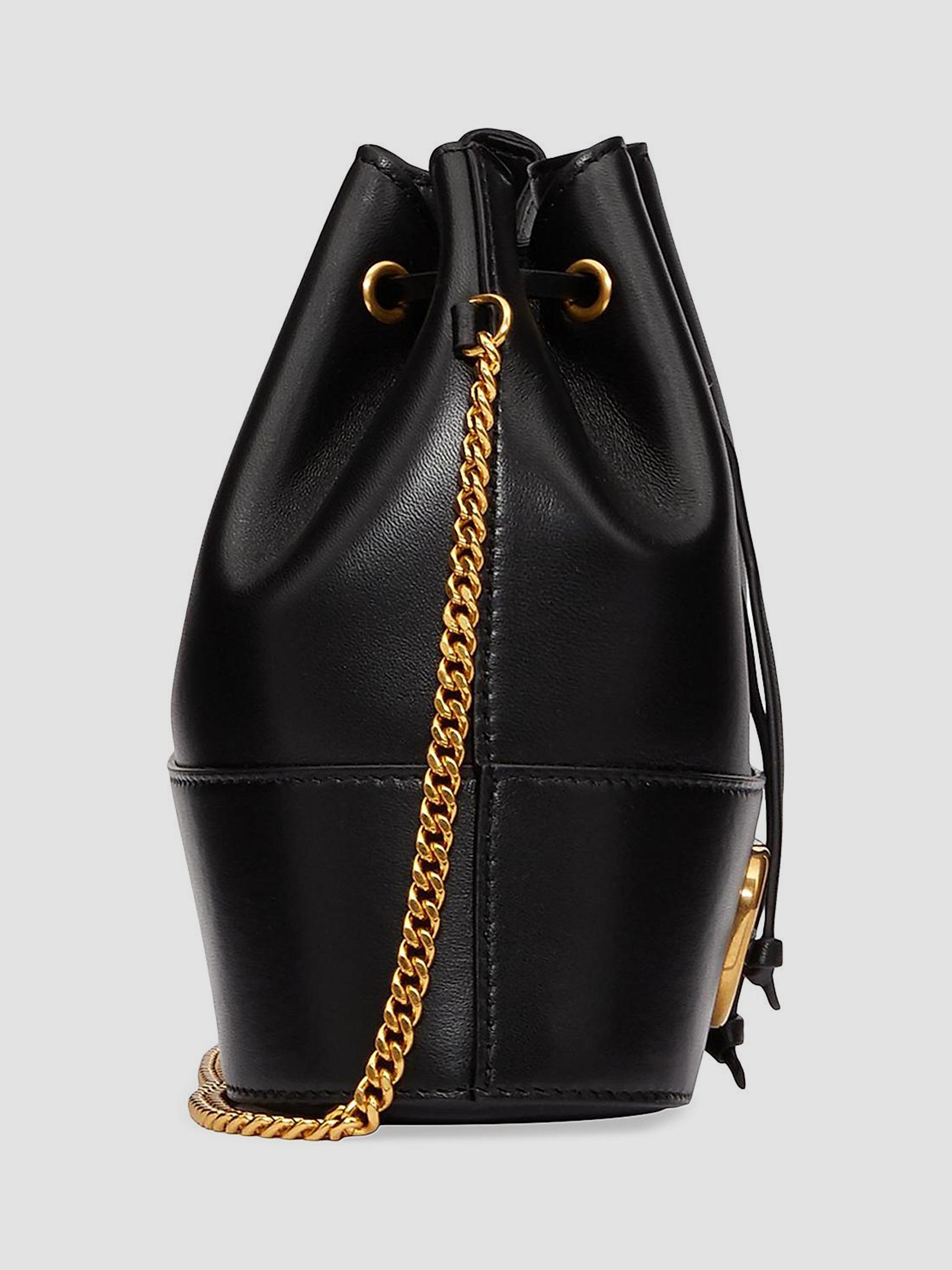 Valentino Garavani Mini VLogo Signature Bucket Bag in Nappa