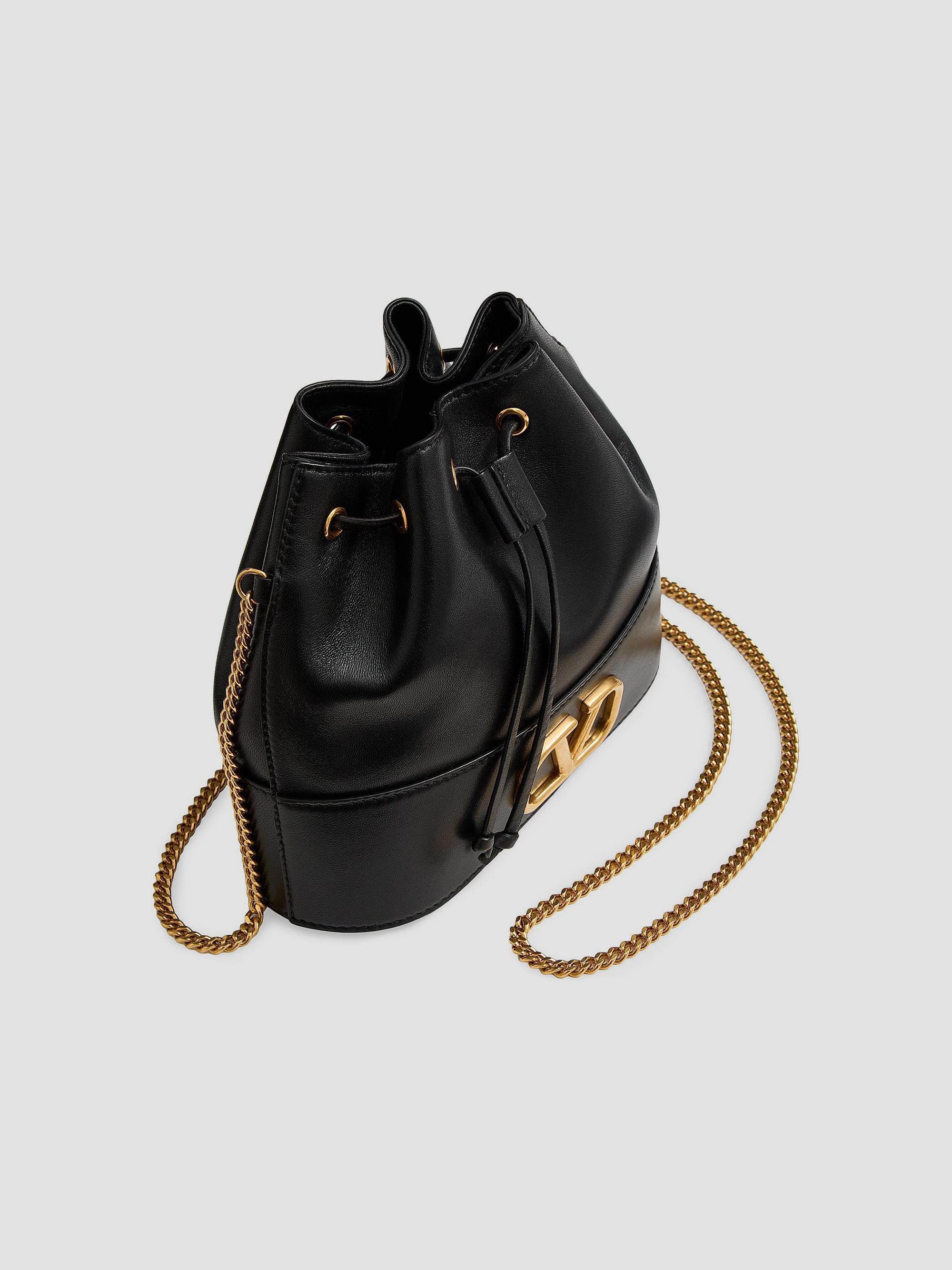 Valentino Garavani Mini VLogo Signature Bucket Bag in Nappa