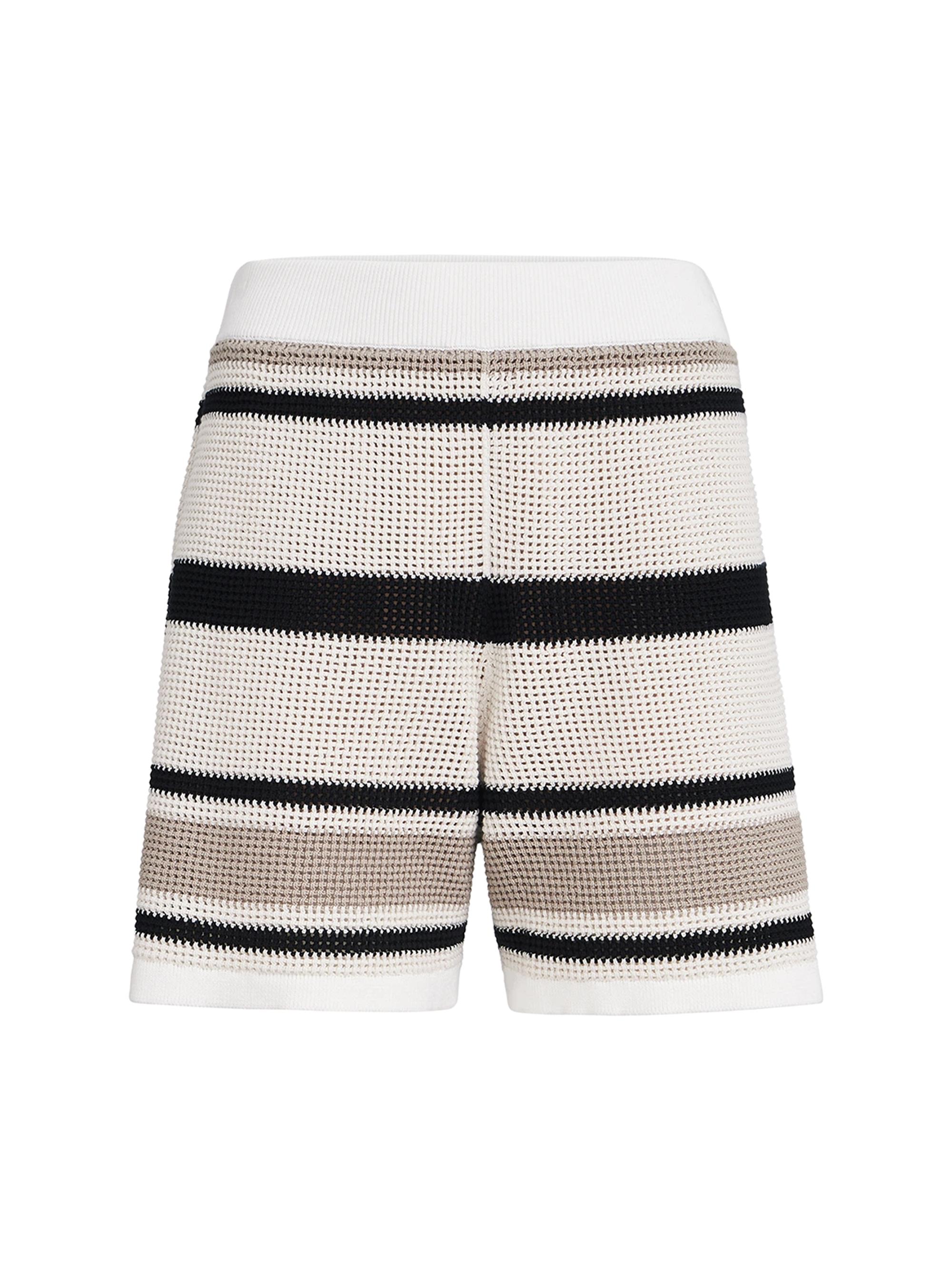 BRUNELLO CUCINELLI コットン ショートパンツ イタリア製 Brunello Cucinelli Striped Cotton Net Knit Shorts | Saks Fifth Avenue